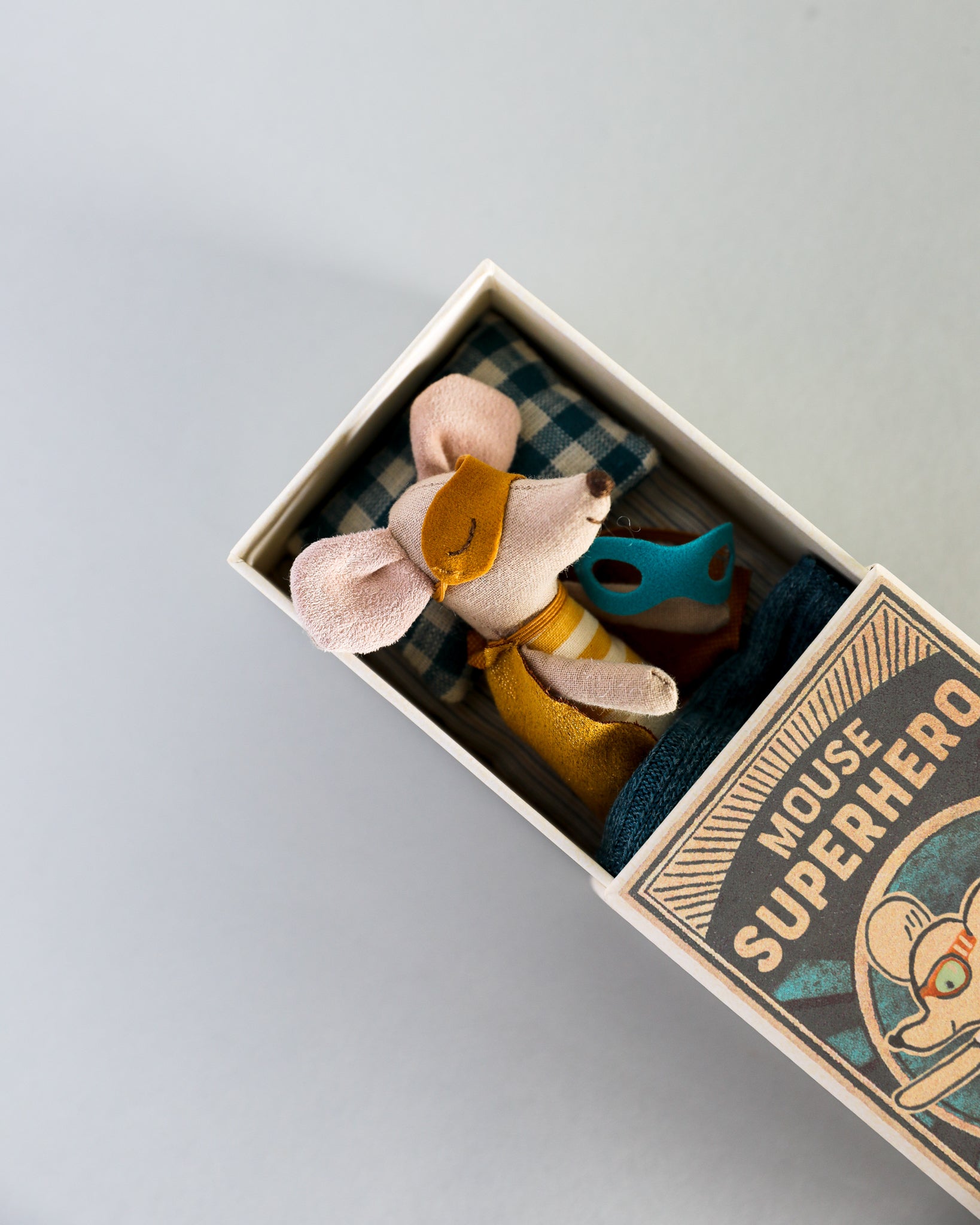 Maileg | Superhero Mouse - Little Brother in Box