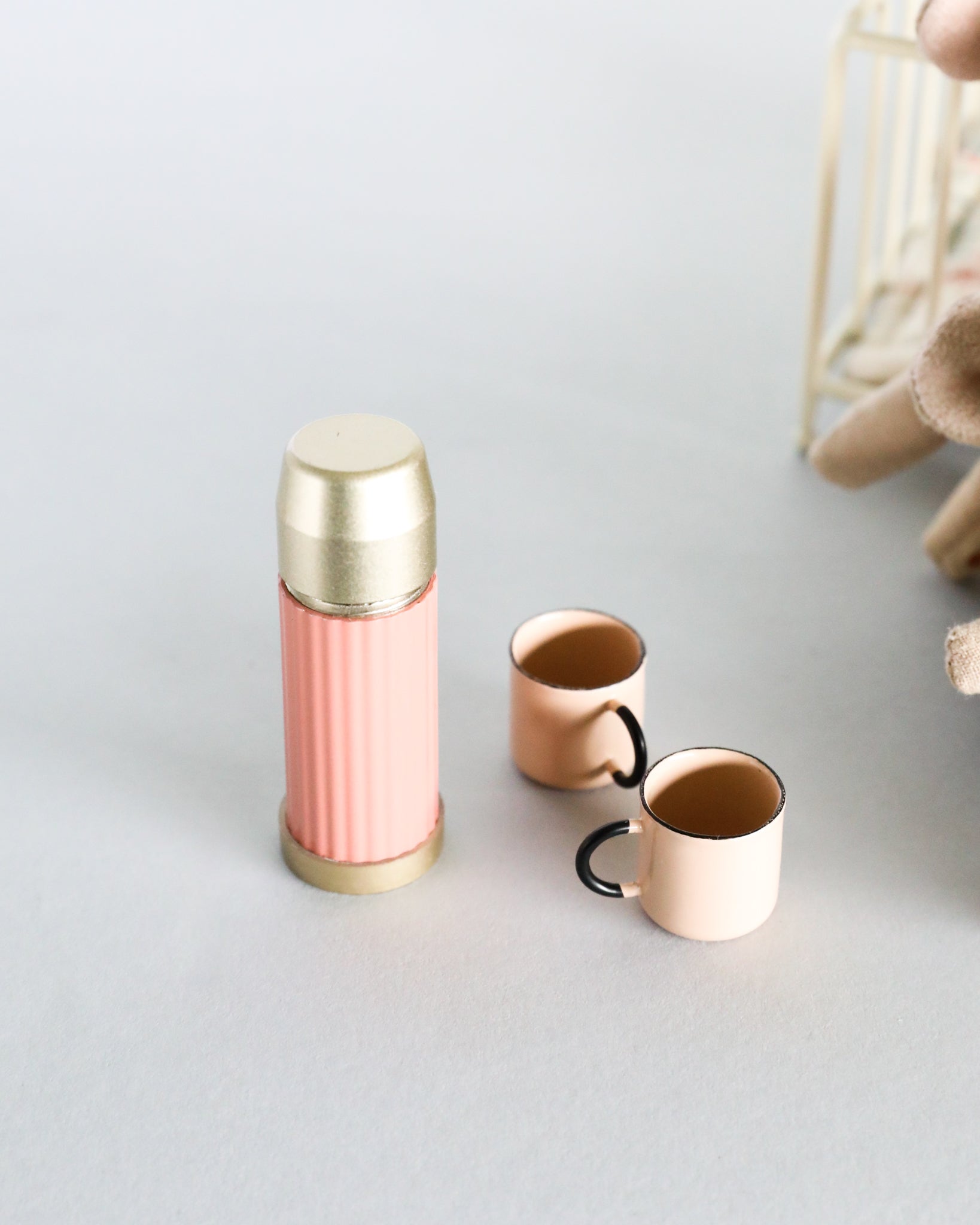 Maileg | Thermos and Cups - Soft Coral