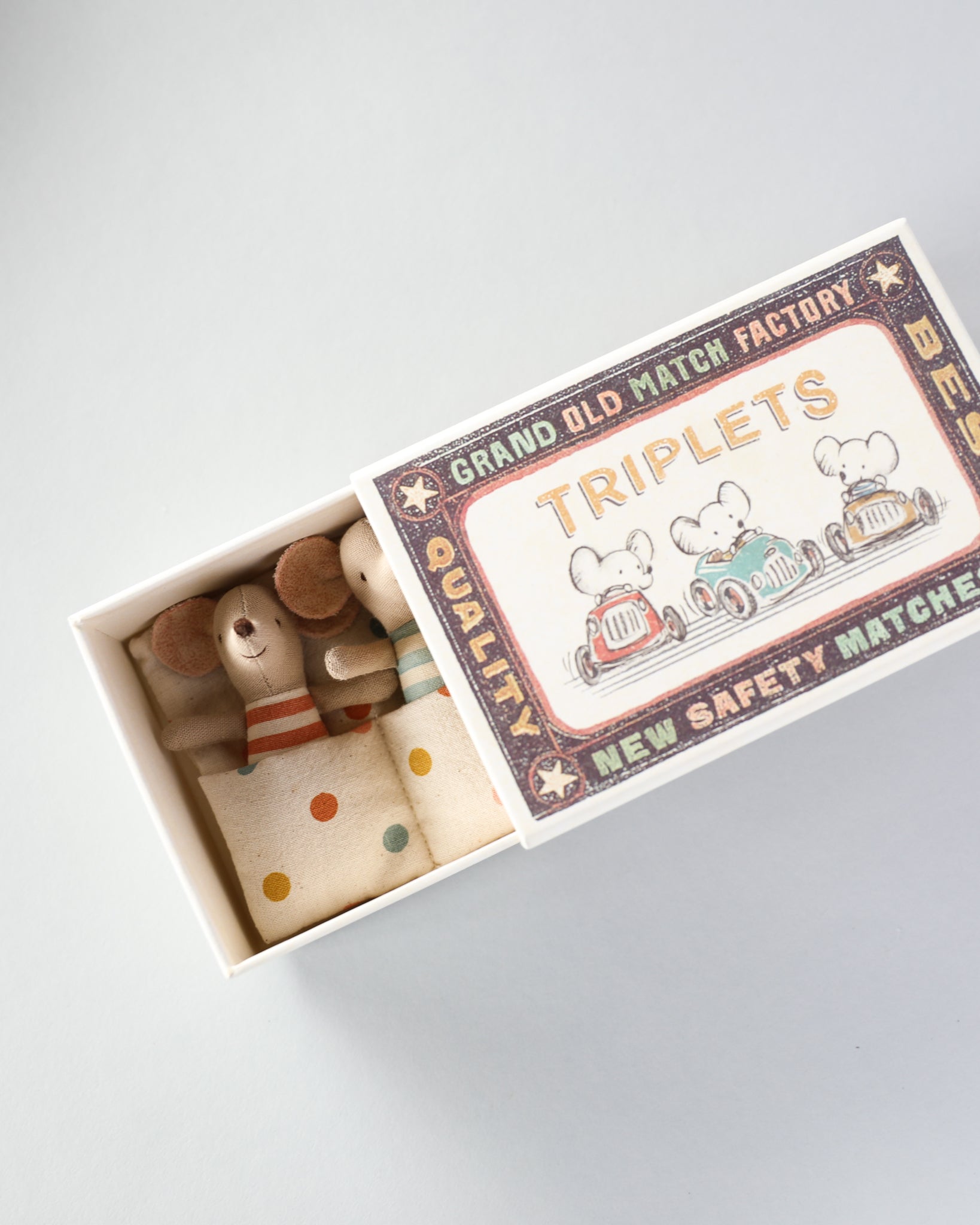 Maileg | Baby Mice Triplets in Box