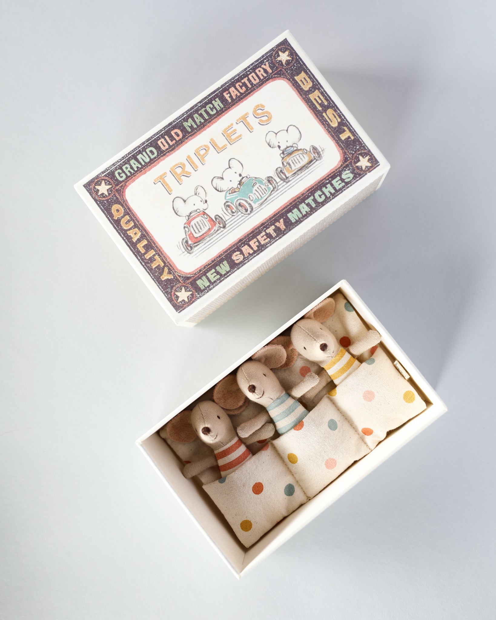 Maileg | Baby Mice Triplets in Box