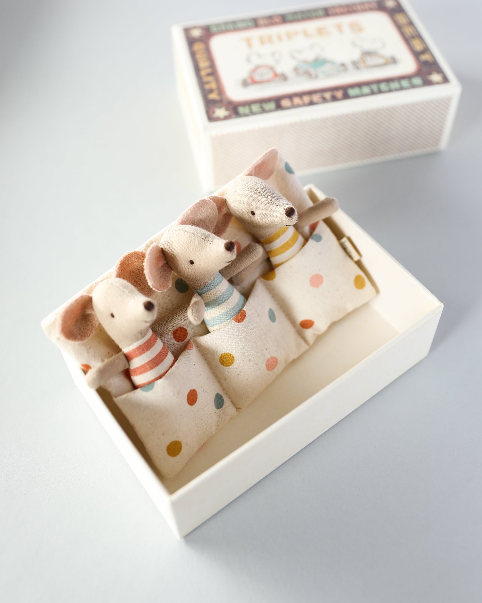 Maileg | Baby Mice Triplets in Box