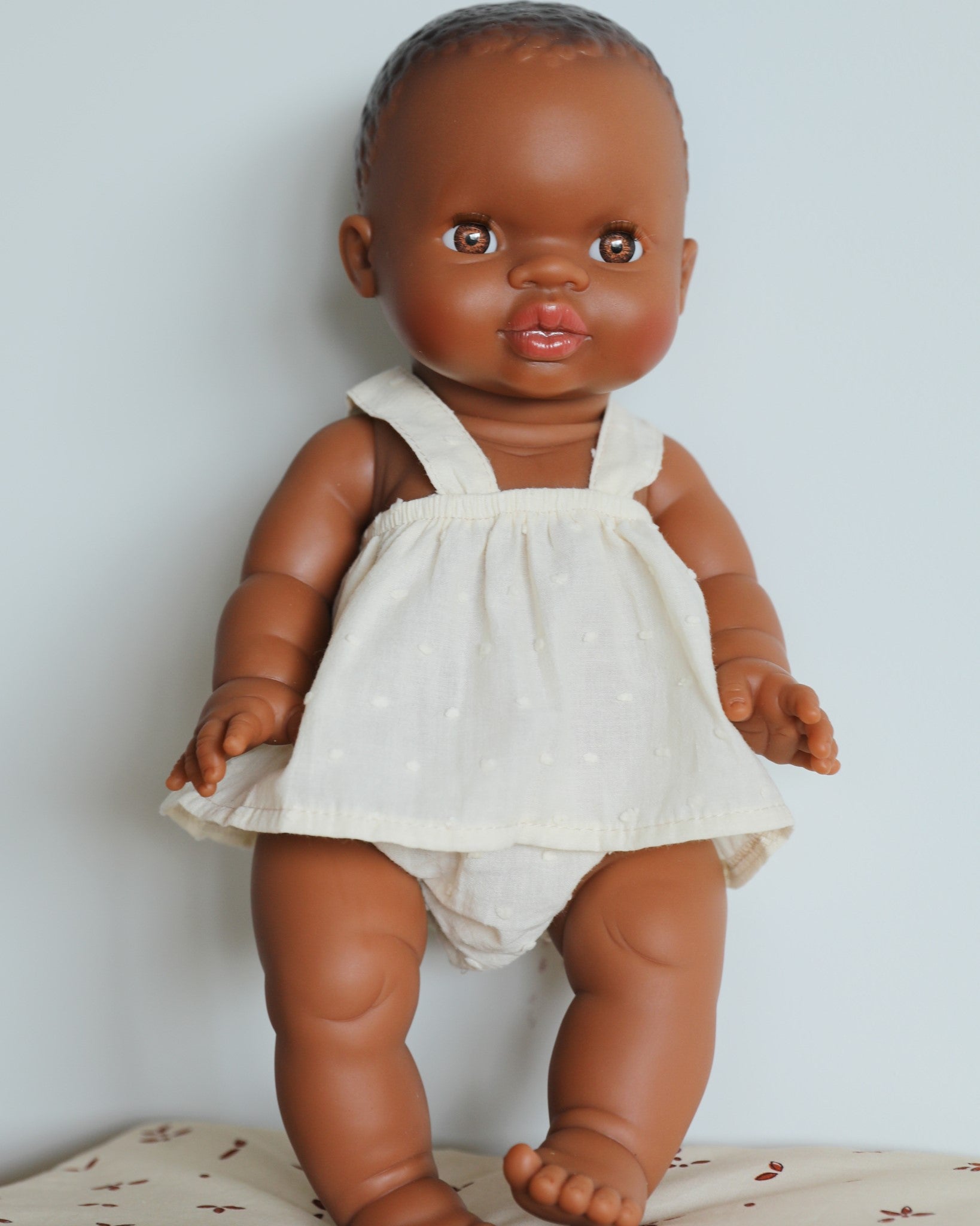 Minikane Doll Clothes | Baby Doll Bloomer and Tank Set (White)