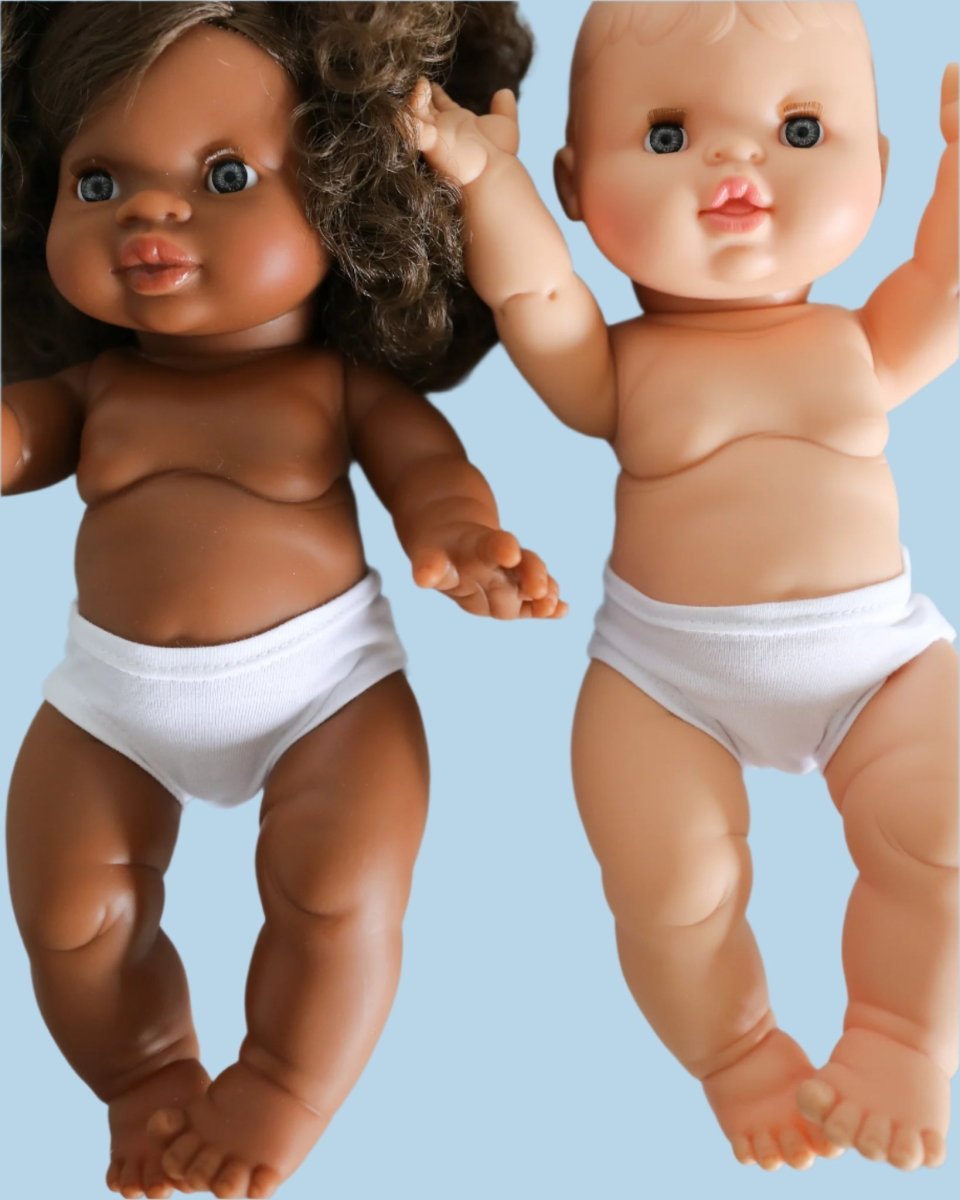 Baby doll outfits with coordinated accessories