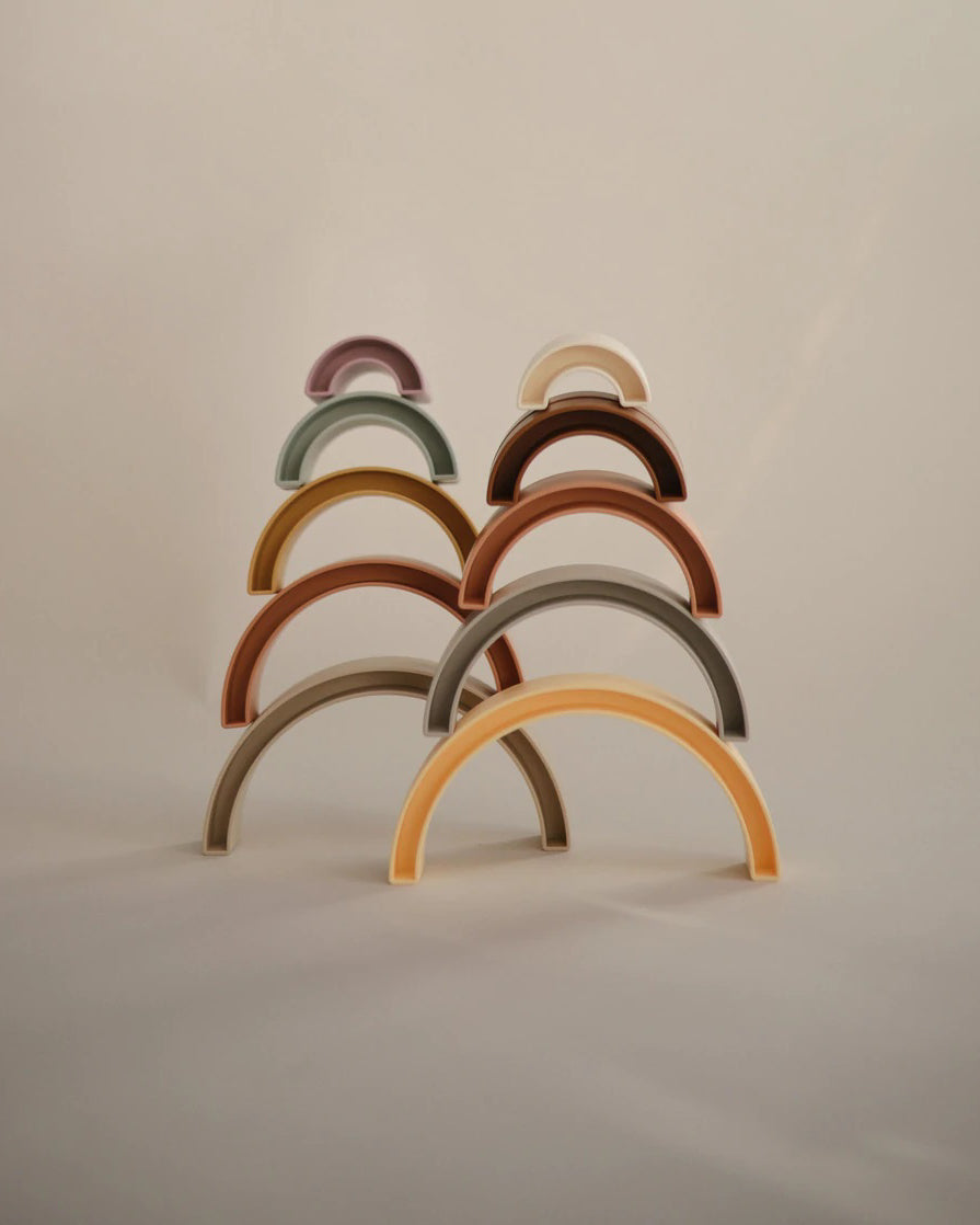 Mushie | Rainbow Stacking Toy
