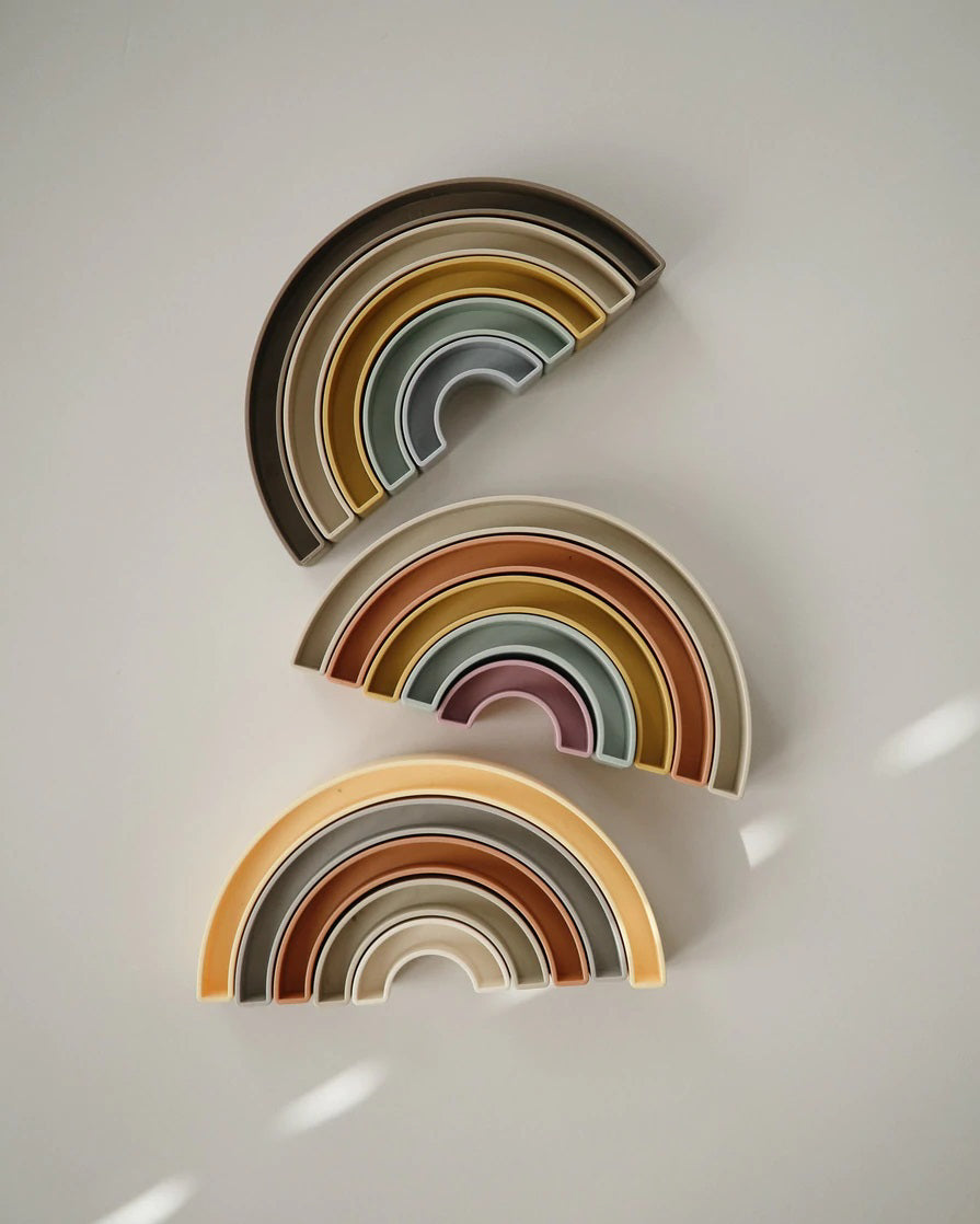 Mushie | Rainbow Stacking Toy
