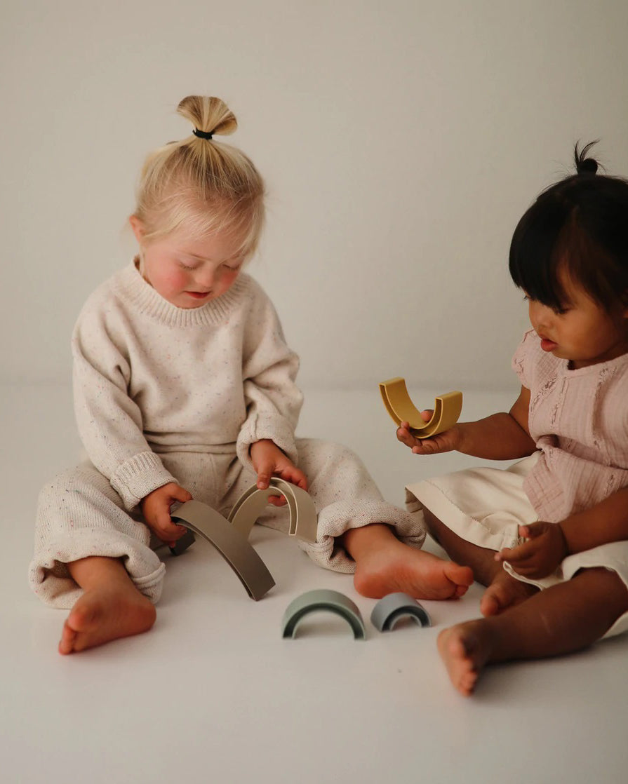 Mushie | Rainbow Stacking Toy