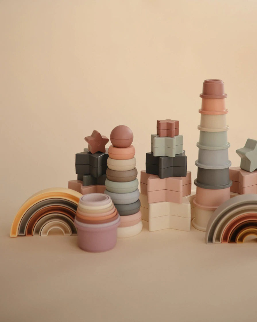 Mushie | Rainbow Stacking Toy