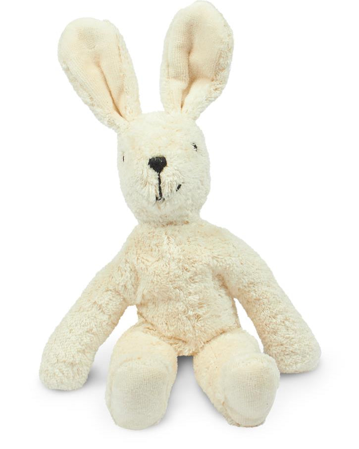 Sustainable white rabbit plush from Senger's premium German-made toy line
