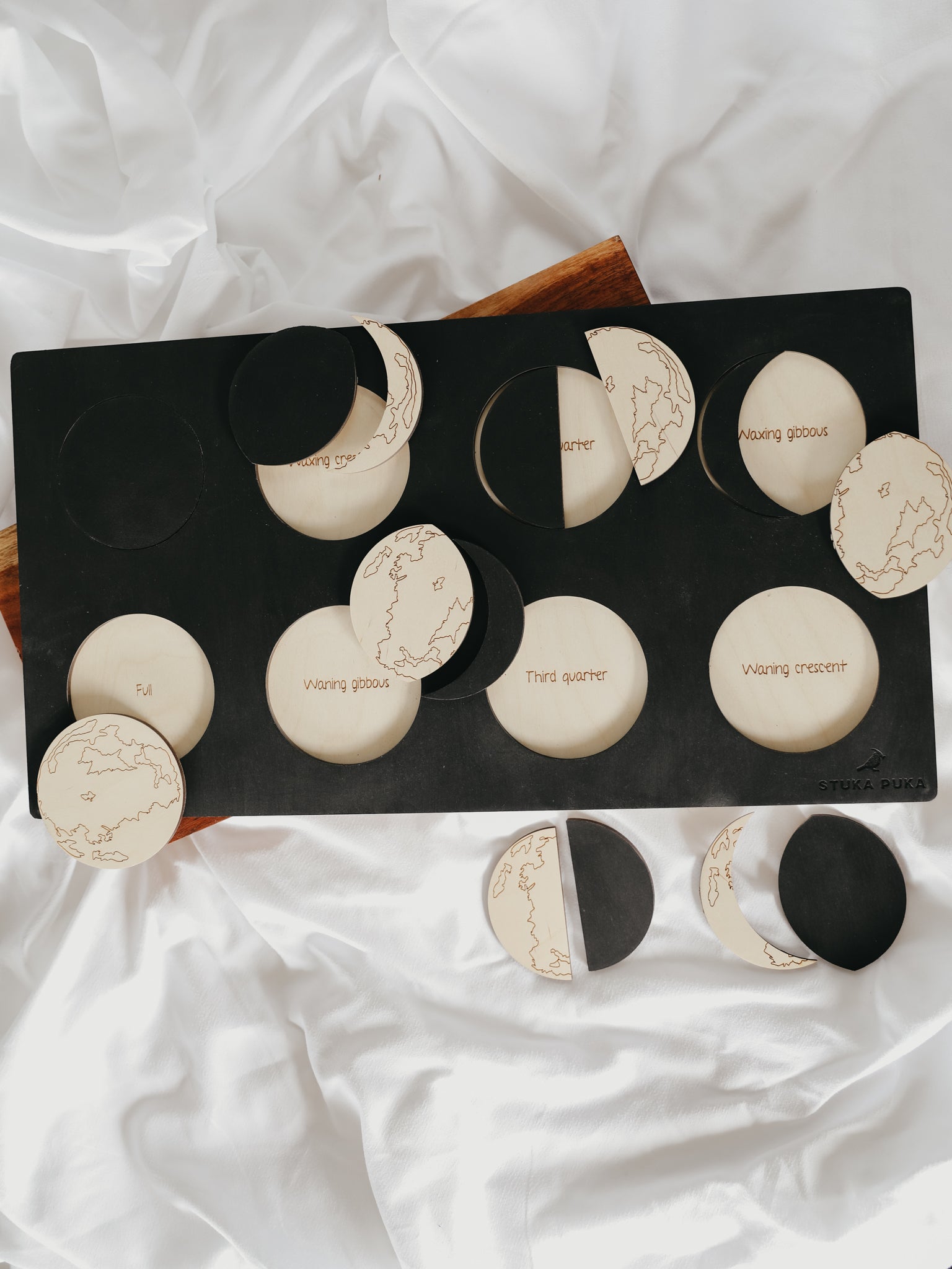 Moon Phase Wooden Puzzle