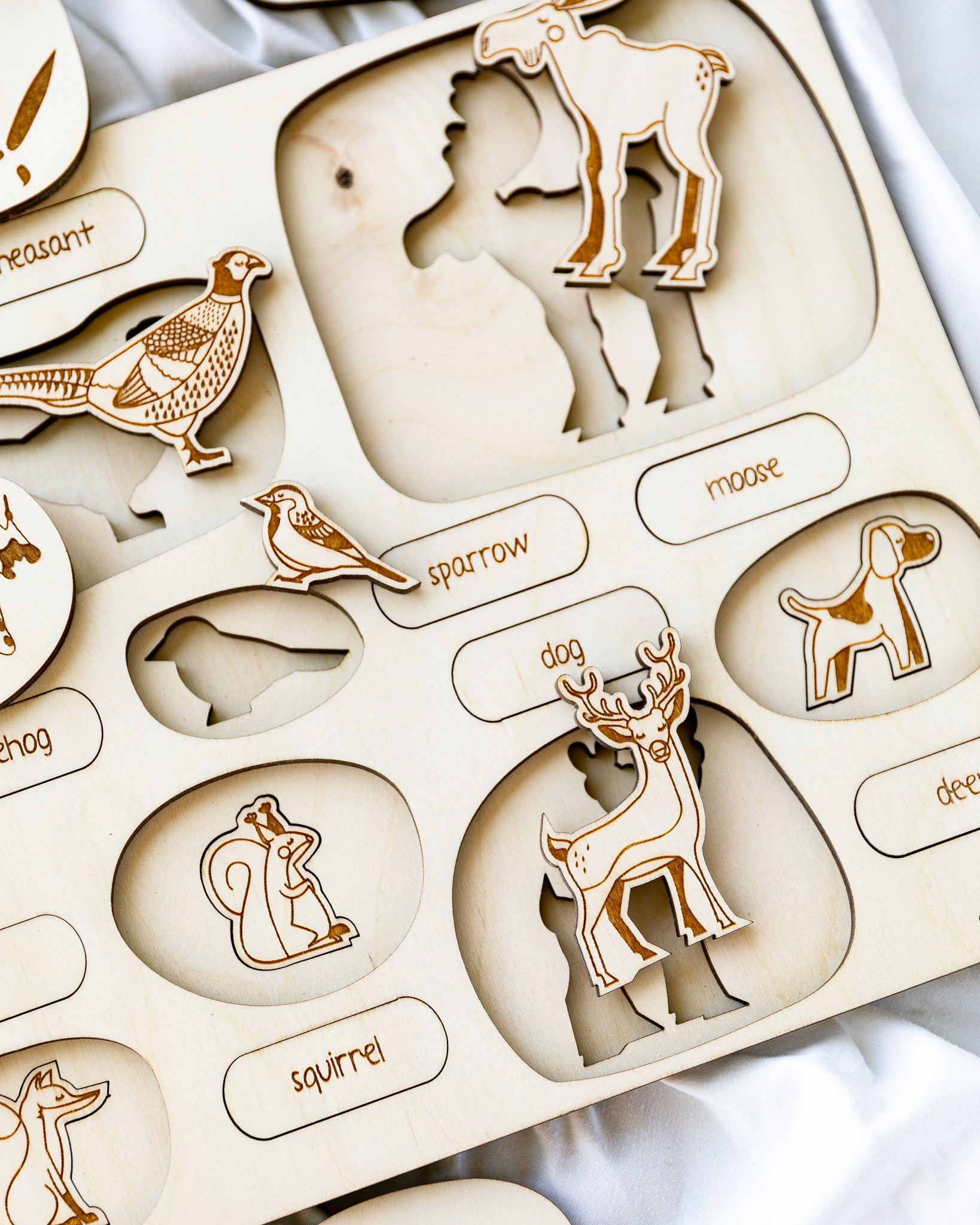 Animal Tracks Wooden Puzzle