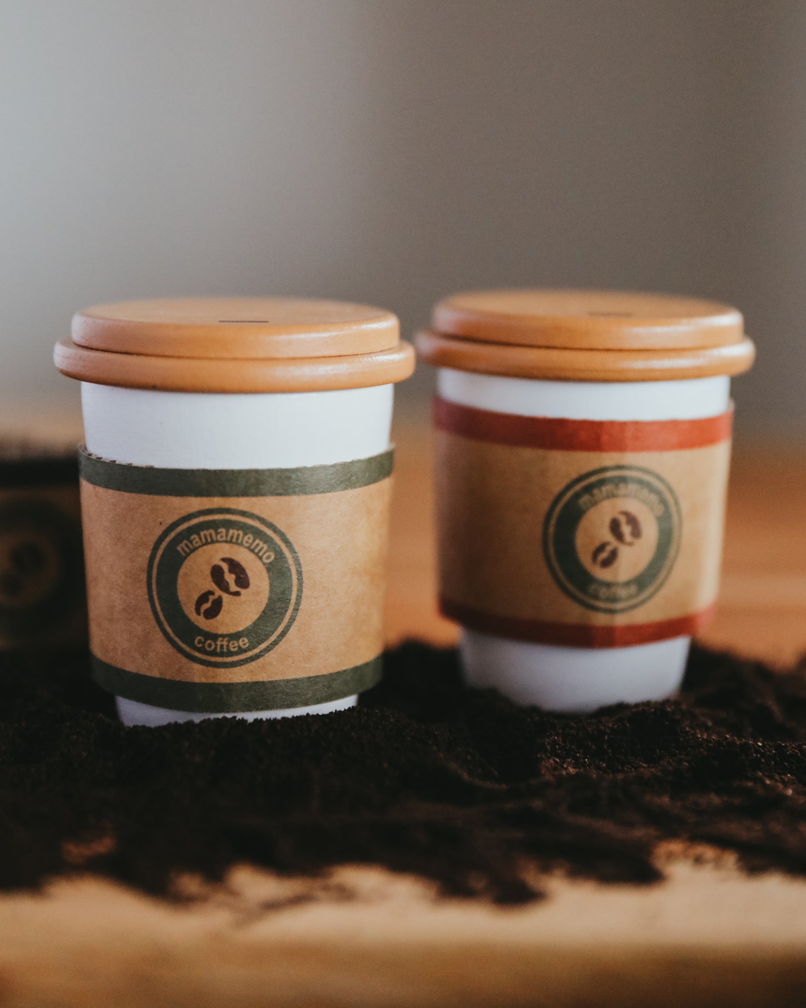 Wooden To-Go Coffee Playset