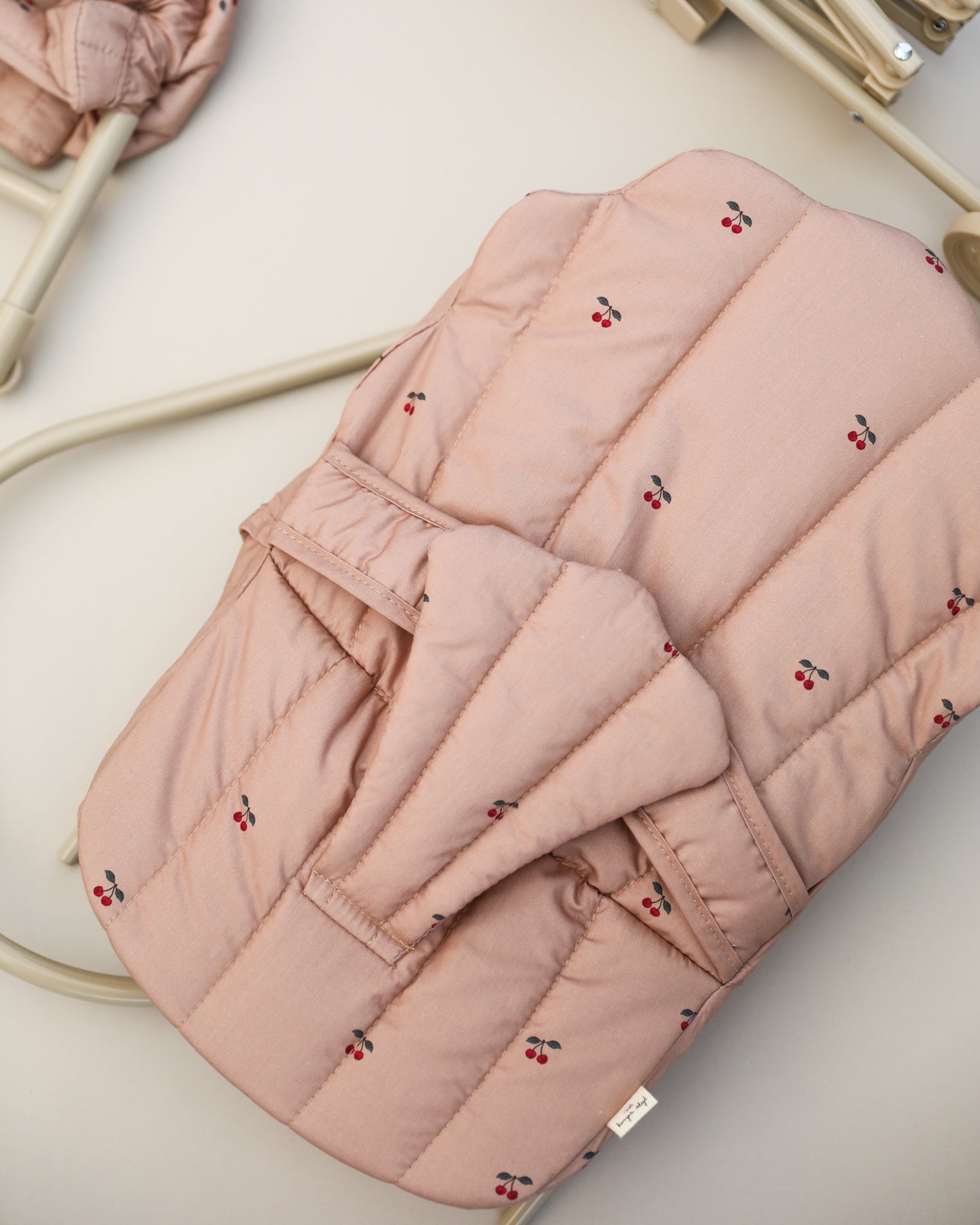 Doll accessories featuring lightweight bouncer with interactive elements