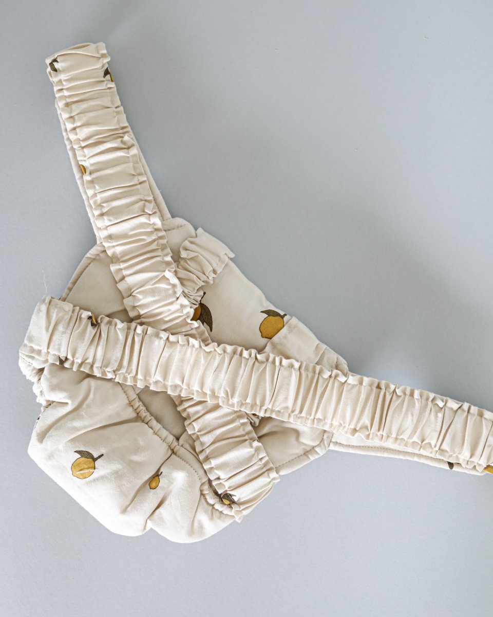 Pretend play must-have: baby doll carrier with detailed stitching