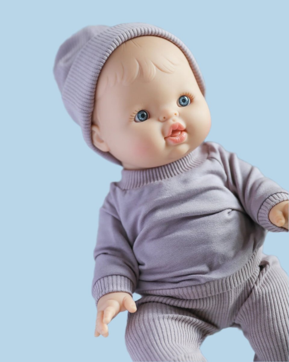 Summer beach baby doll clothes with sun protection