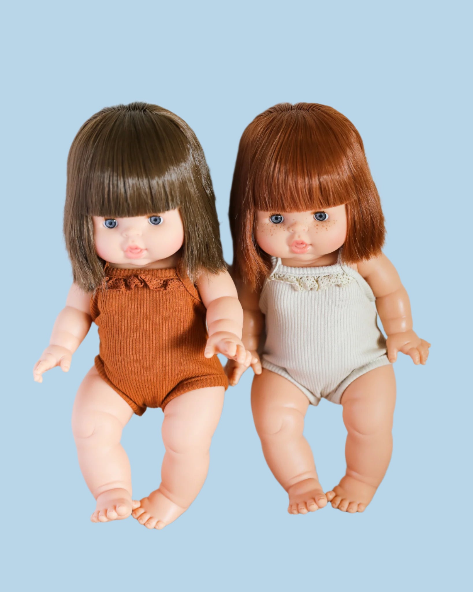 Multi-piece doll outfit with coordinated design