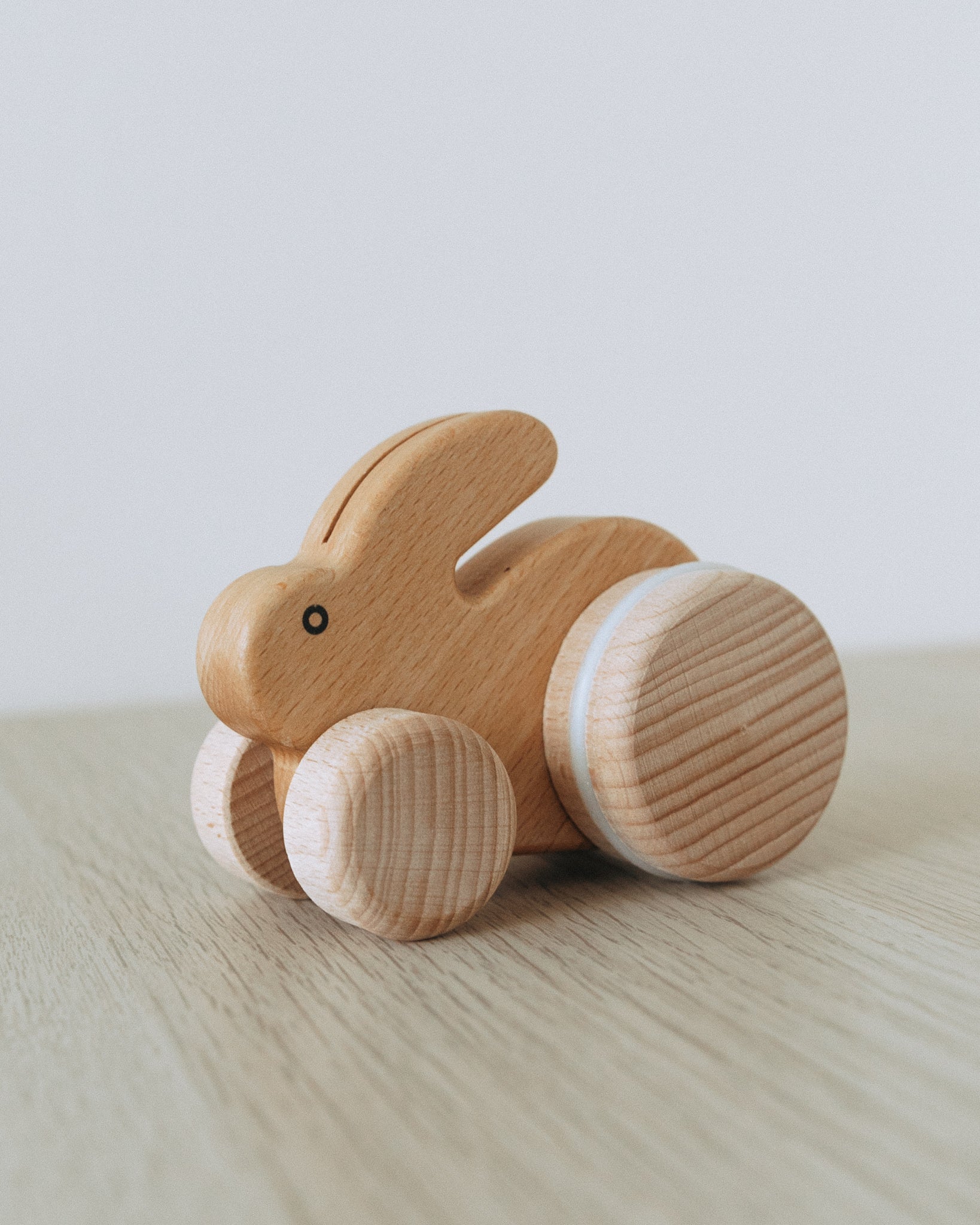 BAJO | Small Hopping Wooden Rabbit - Natural