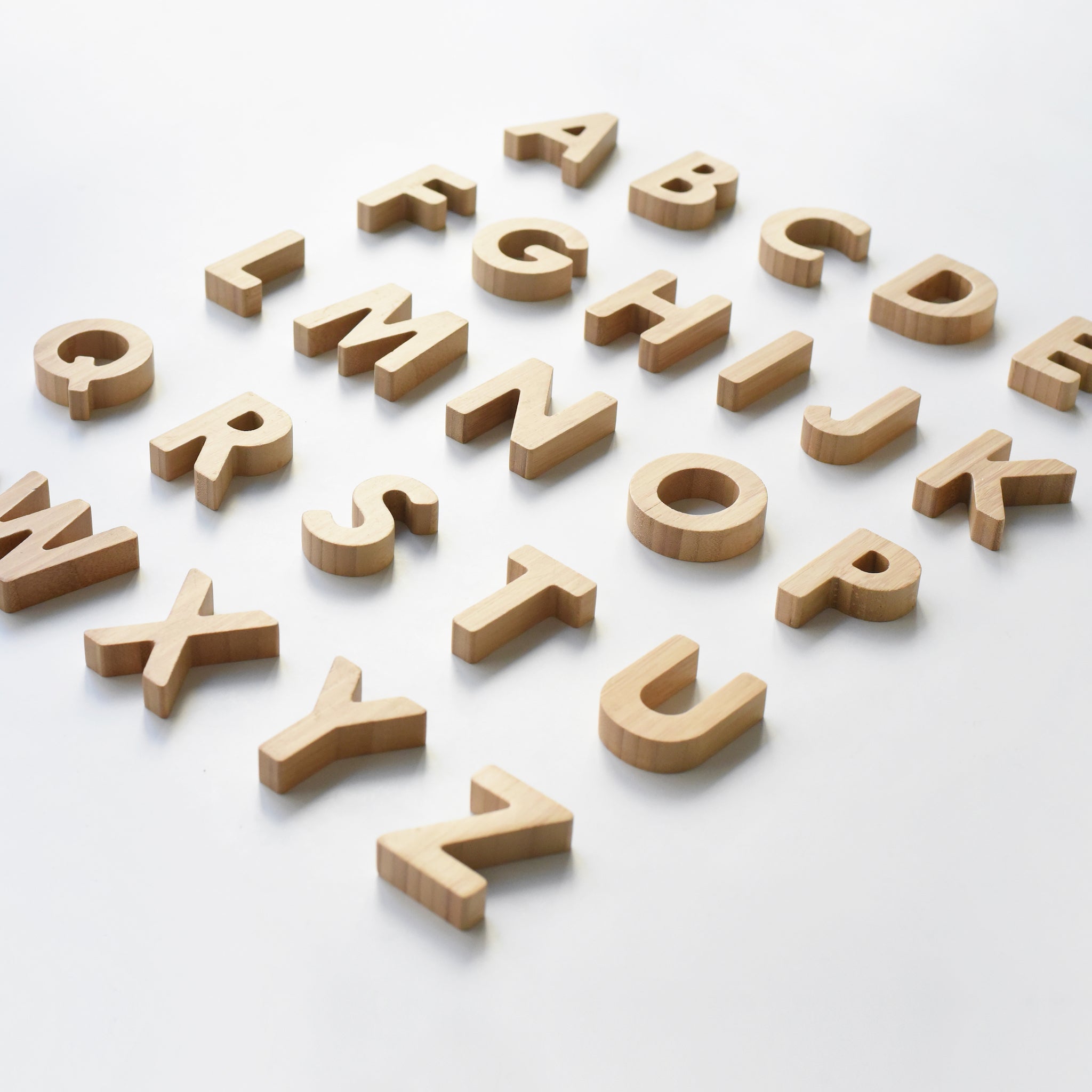 Bamboo Alphabet Letters