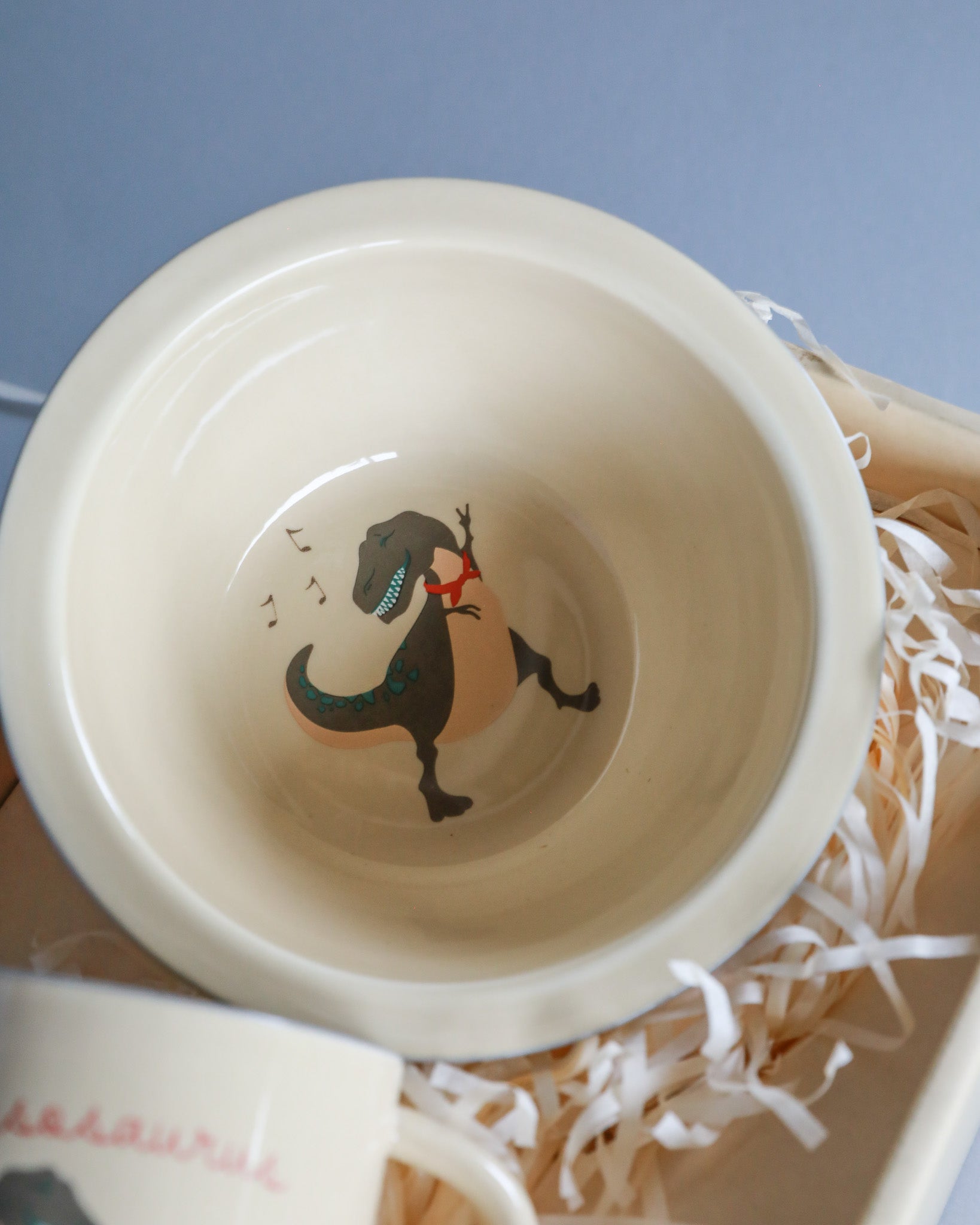 HOLIDAY EDITION Ceramic Bowl & Cup Set - Dansosaurus