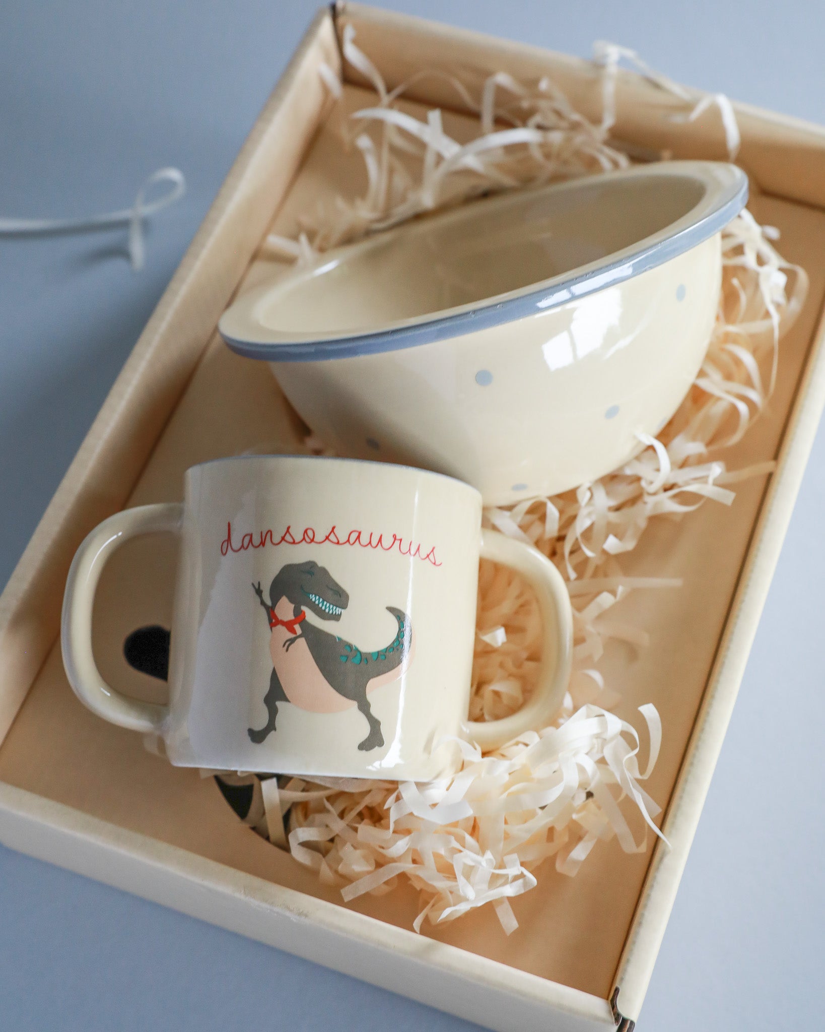 HOLIDAY EDITION Ceramic Bowl & Cup Set - Dansosaurus
