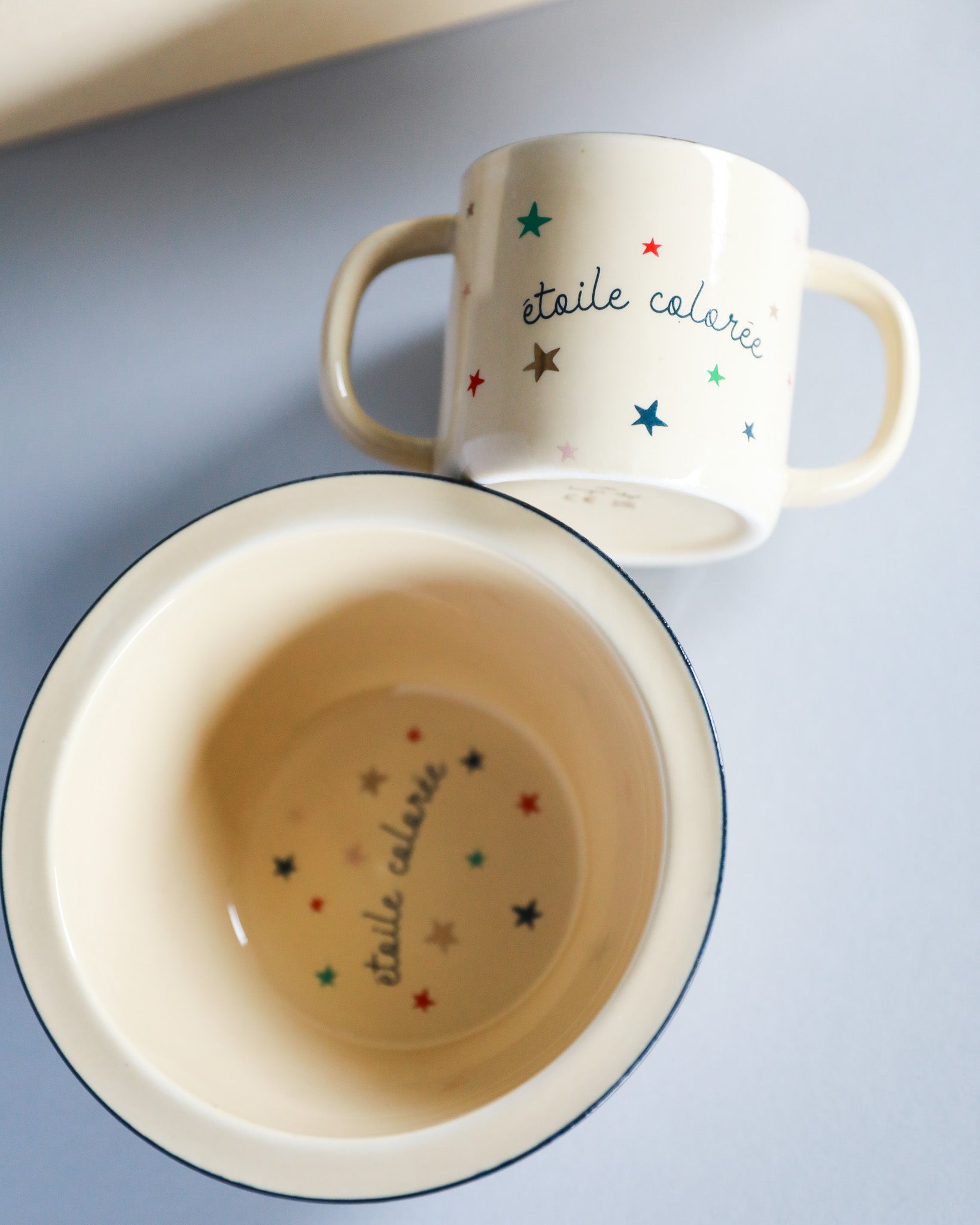 HOLIDAY EDITION Ceramic Bowl & Cup Set - Stars