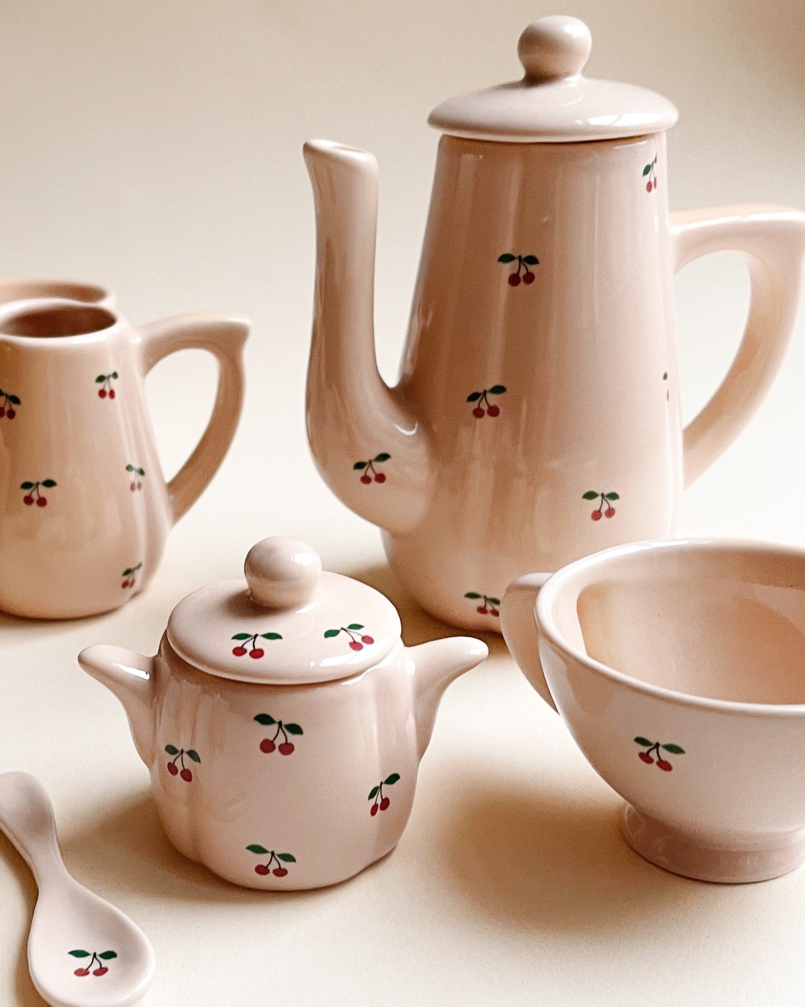 Ceramic Tea Play Set - Cherry