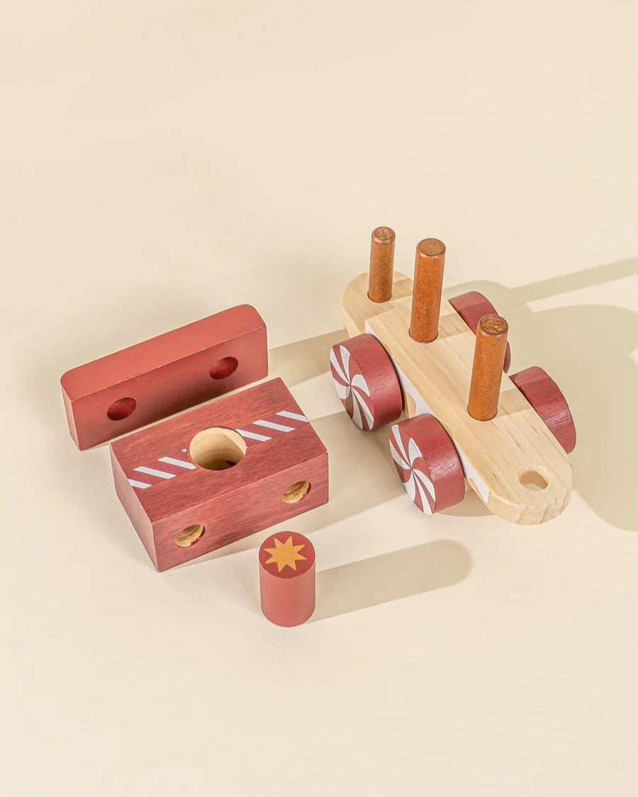 Coco Village | Wooden Stacking Christmas Train