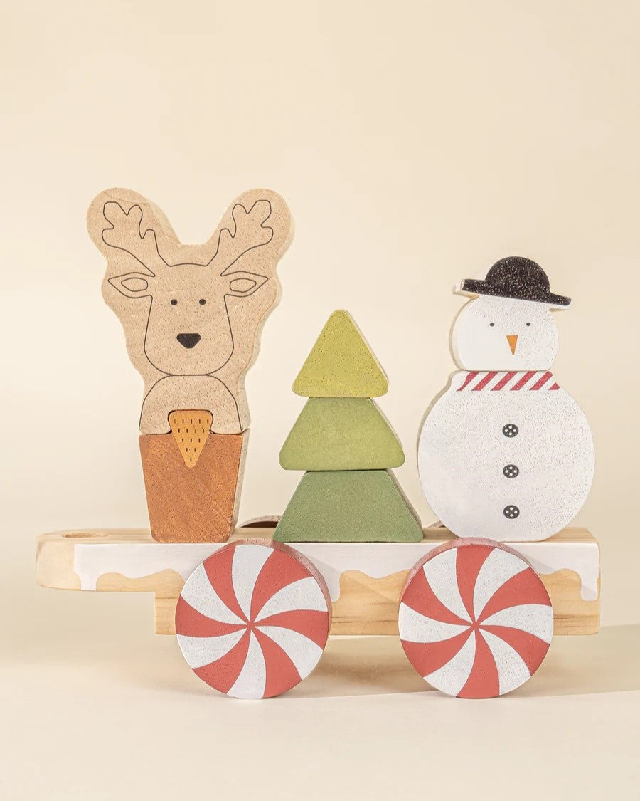Coco Village | Wooden Stacking Christmas Train