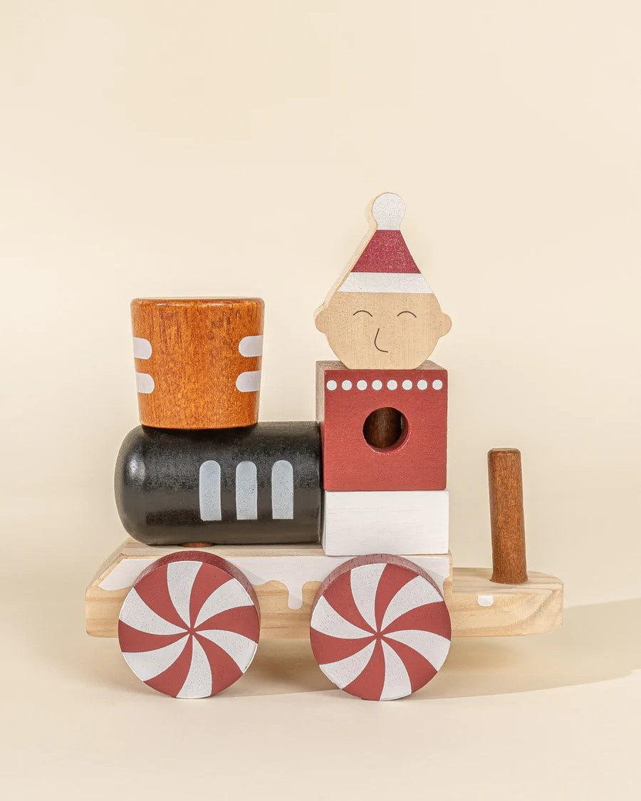 Coco Village | Wooden Stacking Christmas Train