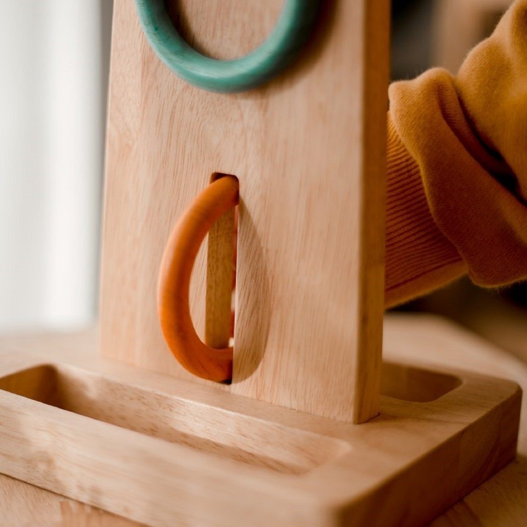 Color Sorting Ring Toss Game