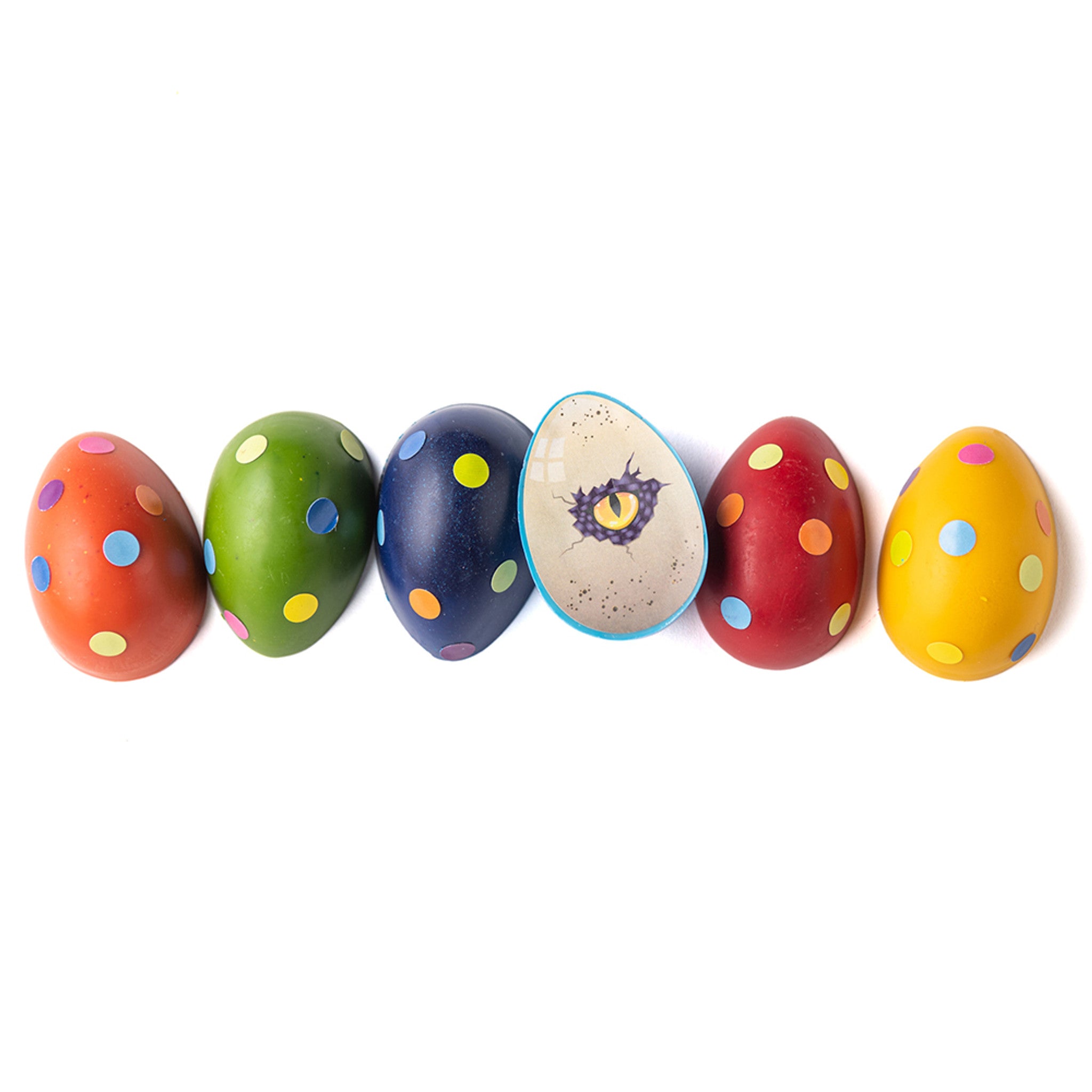 Dinosaur Eggs Beeswax Crayons (set of 6)