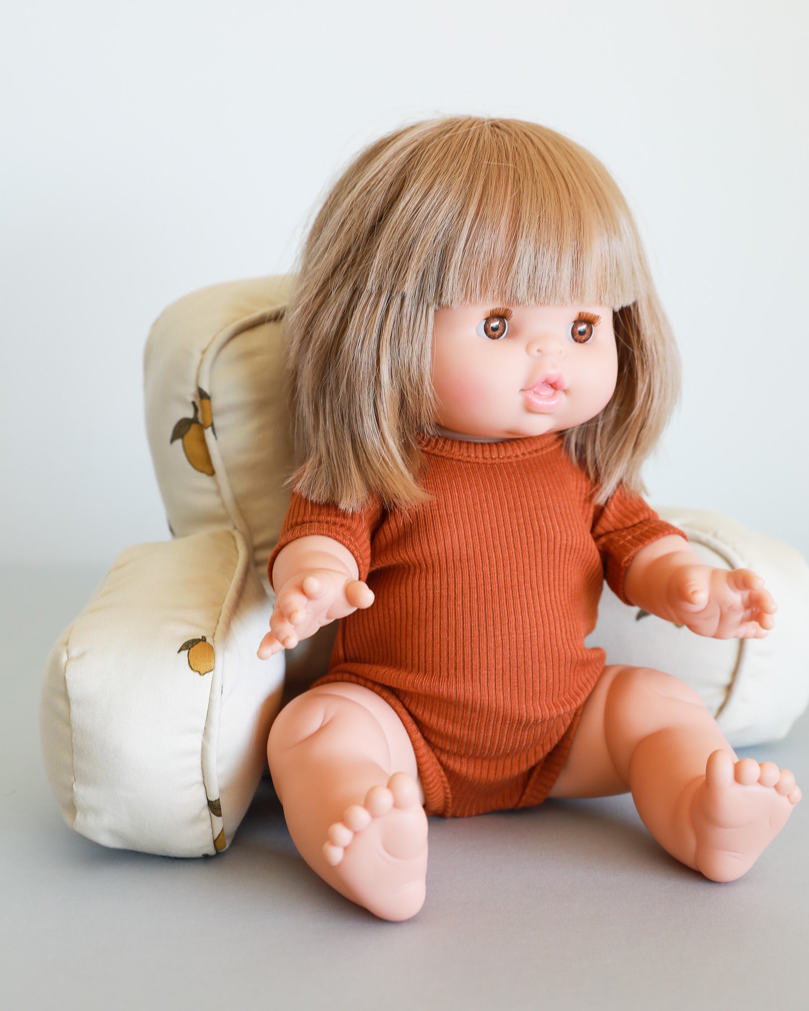 Doll Pram Pillow - Lemon