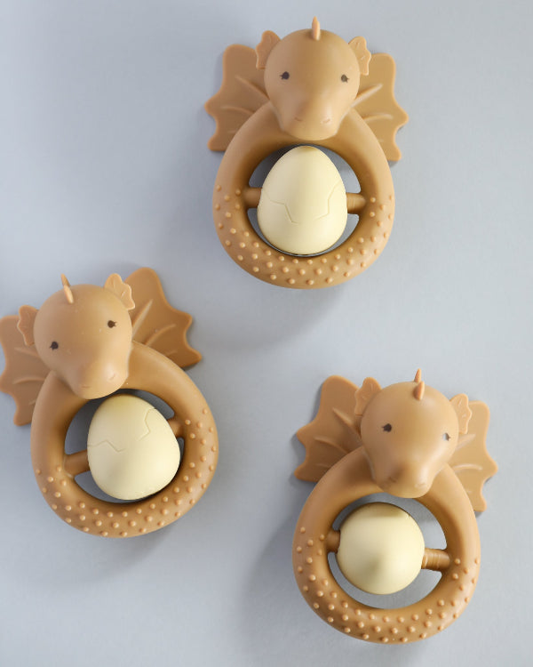 Dragon Egg Teether - Almond