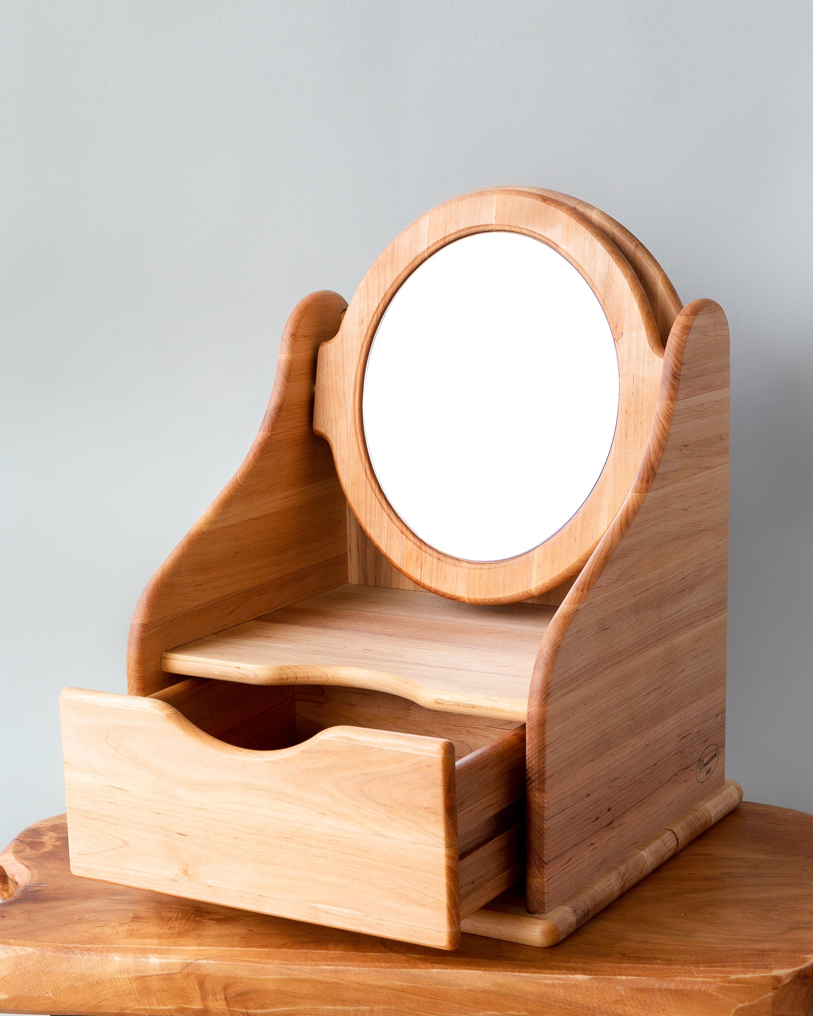 Wooden Toy Vanity Table - Natural