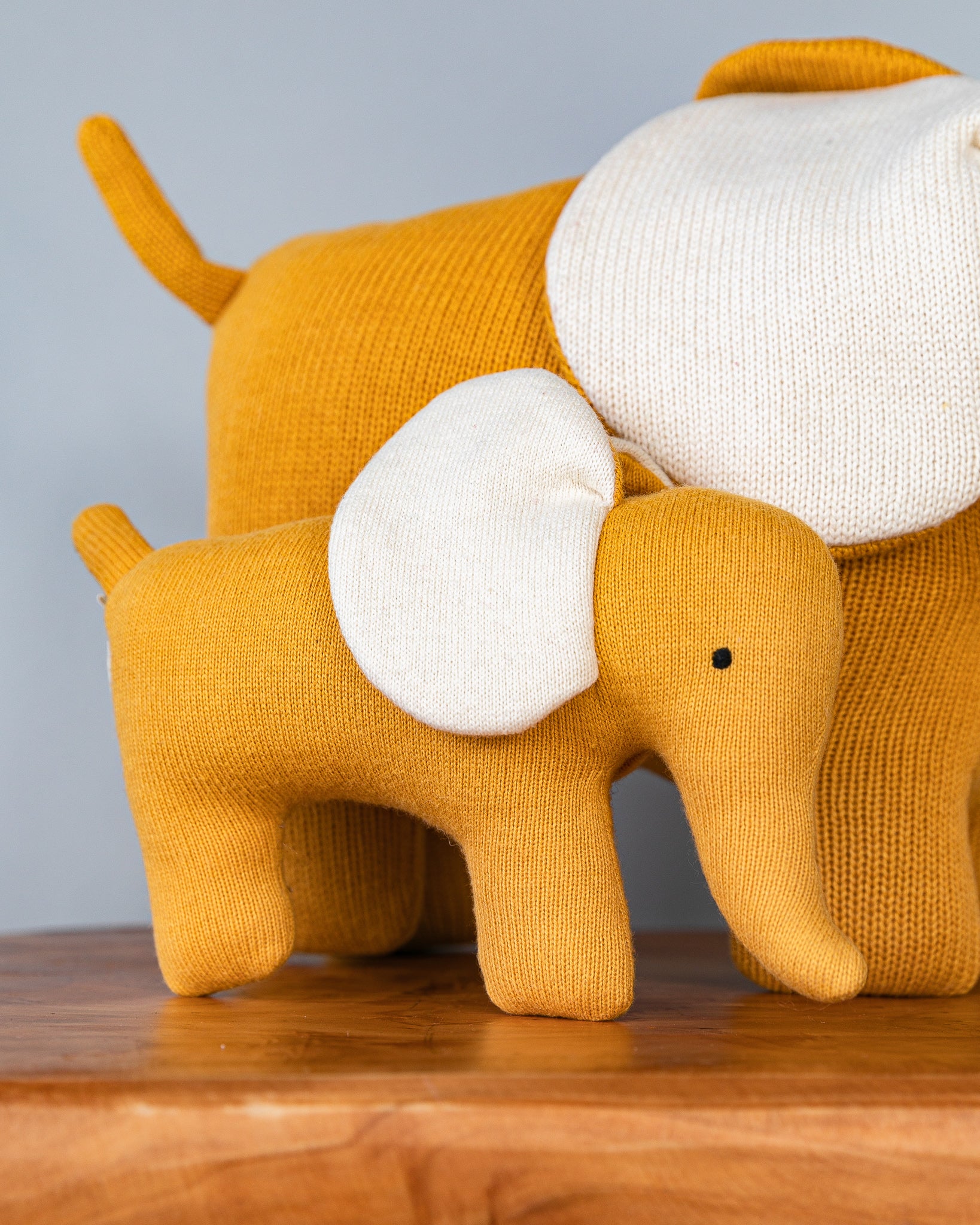 Hand-made Elephant Toy | Mustard