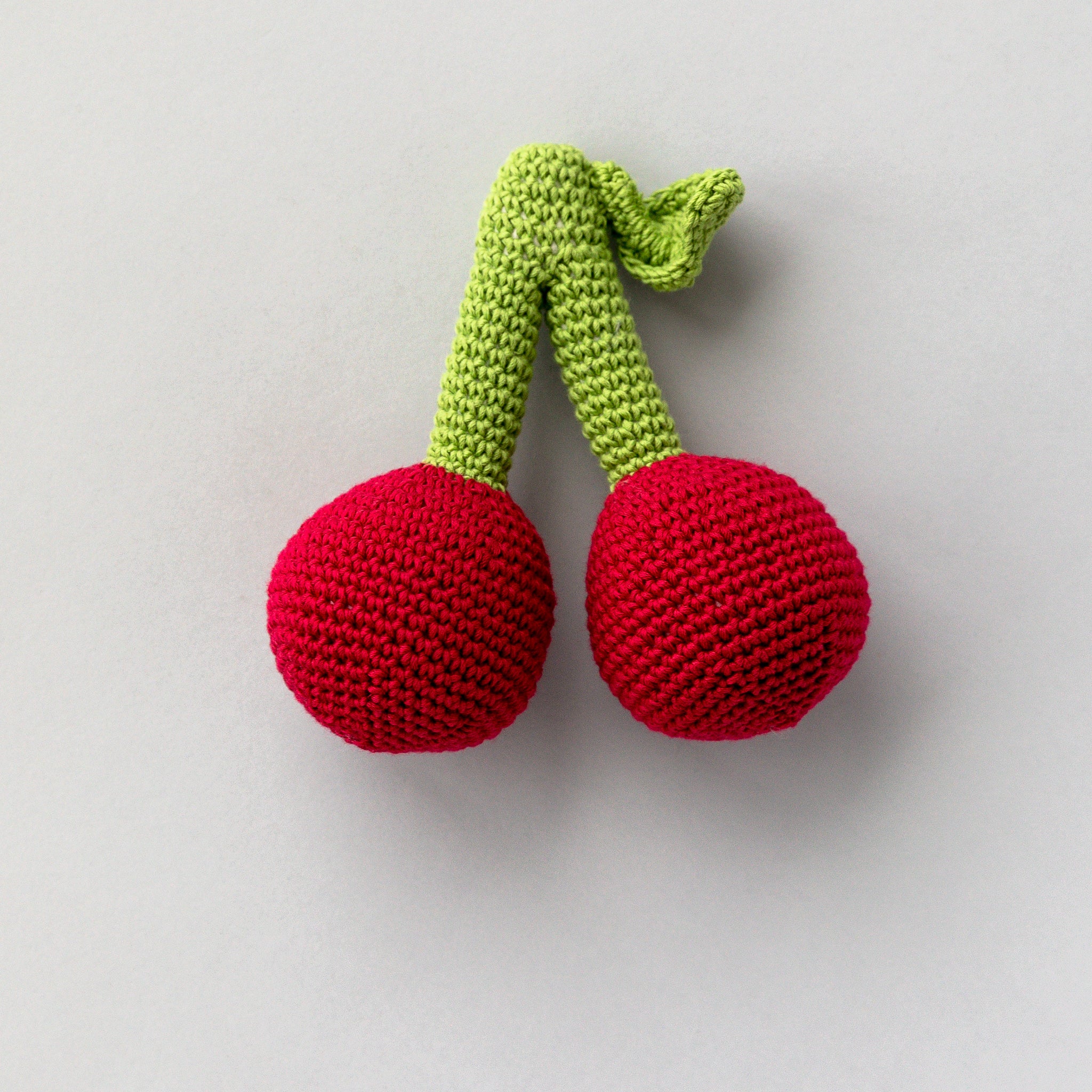 Handmade Cherry Rattle, Play Food