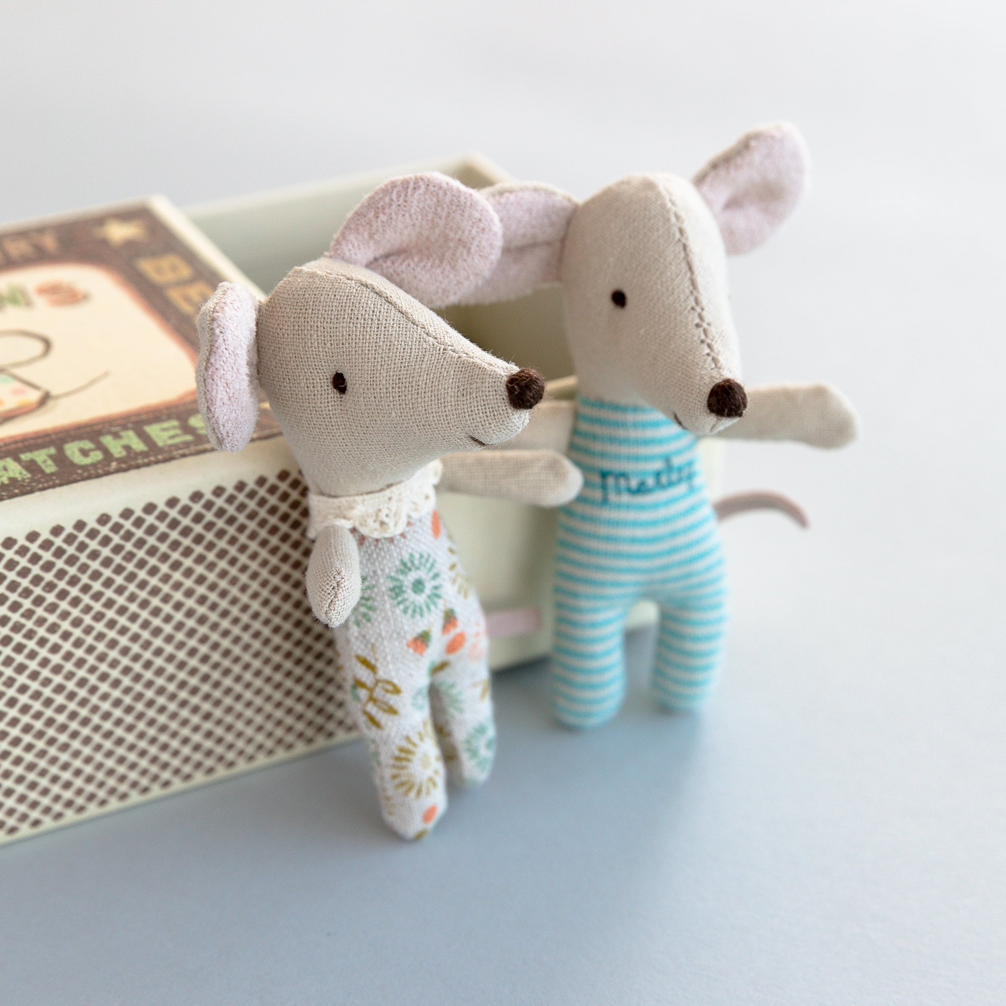 Maileg Baby Mice Twins in Box