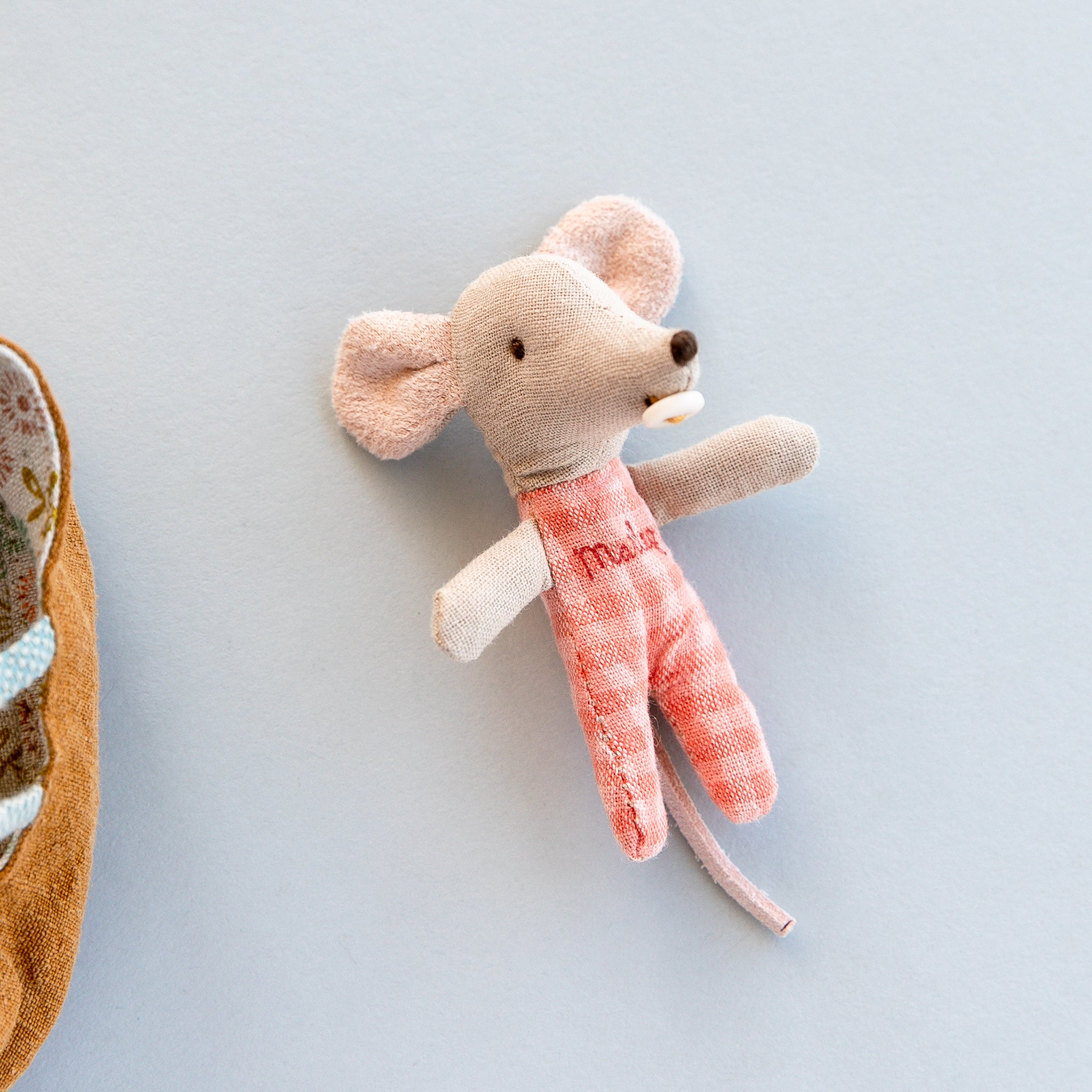 Maileg Baby Mouse in Carrycot