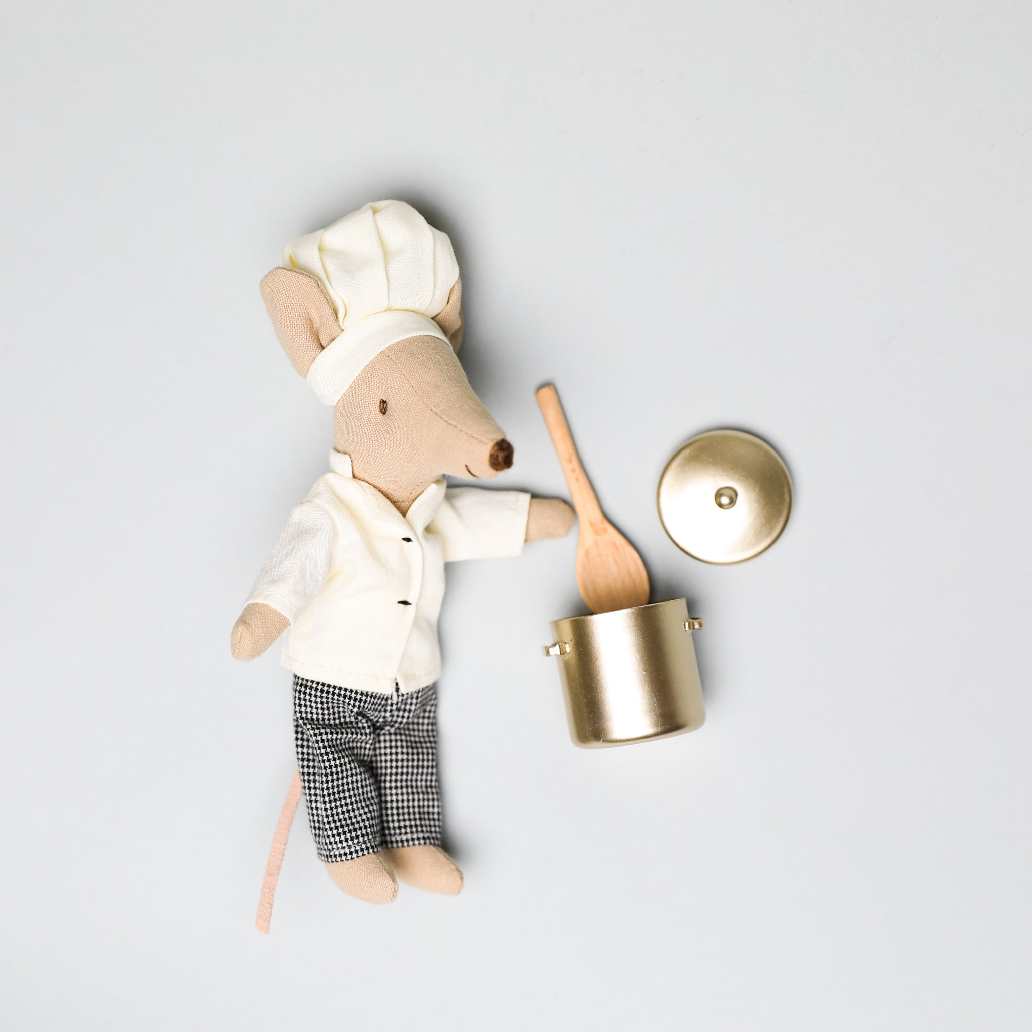 Maileg | Chef Mouse with Soup Pot and Spoon