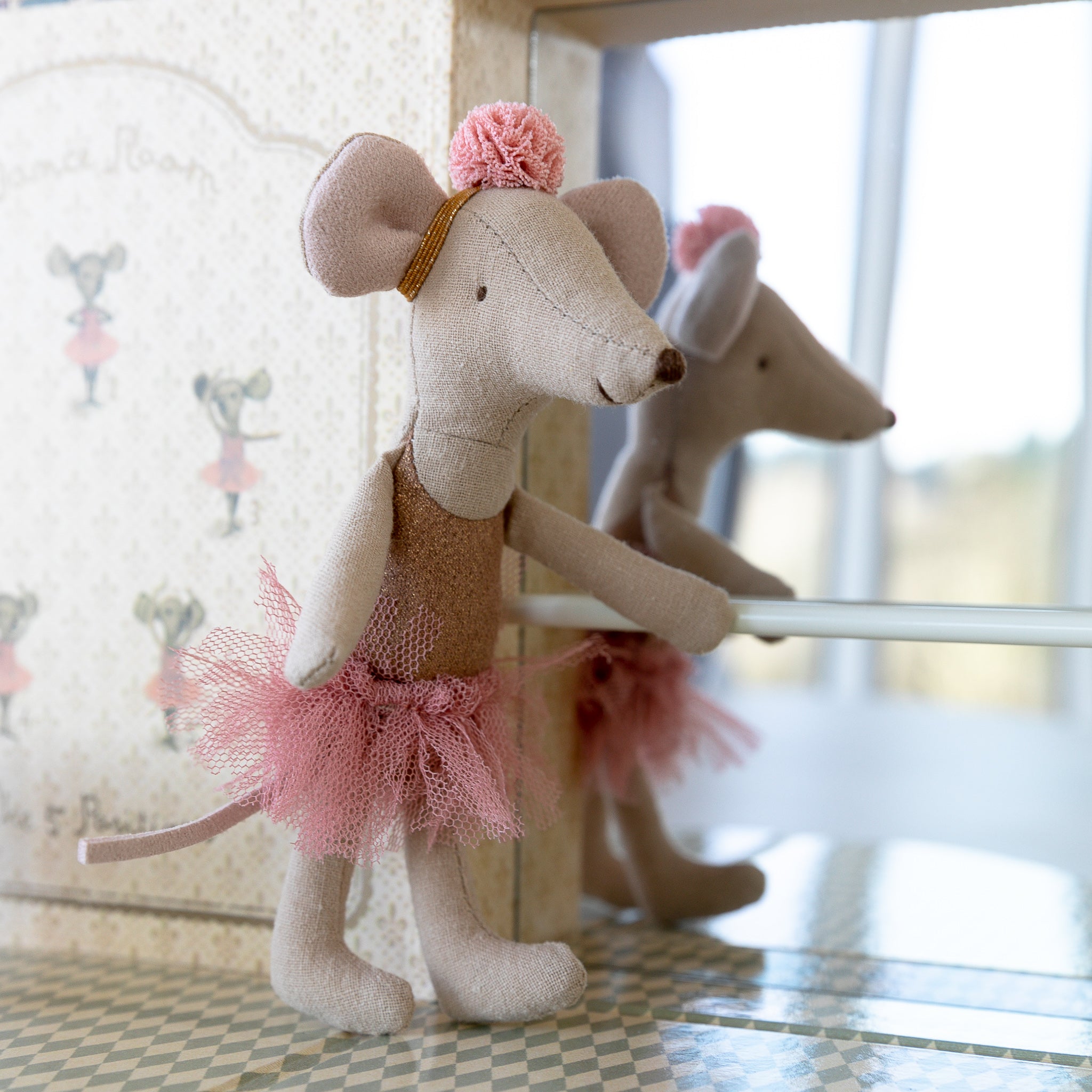 Maileg Dance Room with Big Sister Mouse