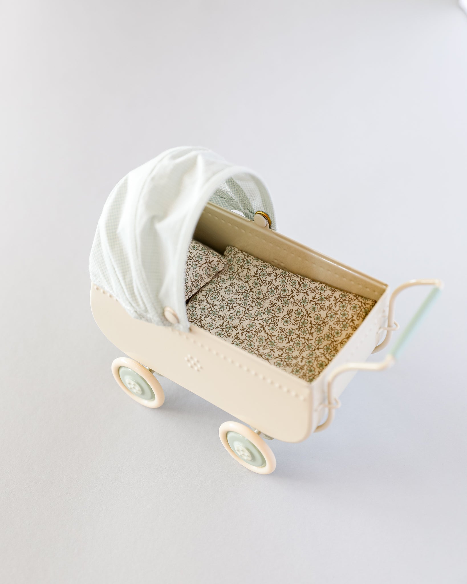 Maileg | Miniature Pram, Micro - Blue