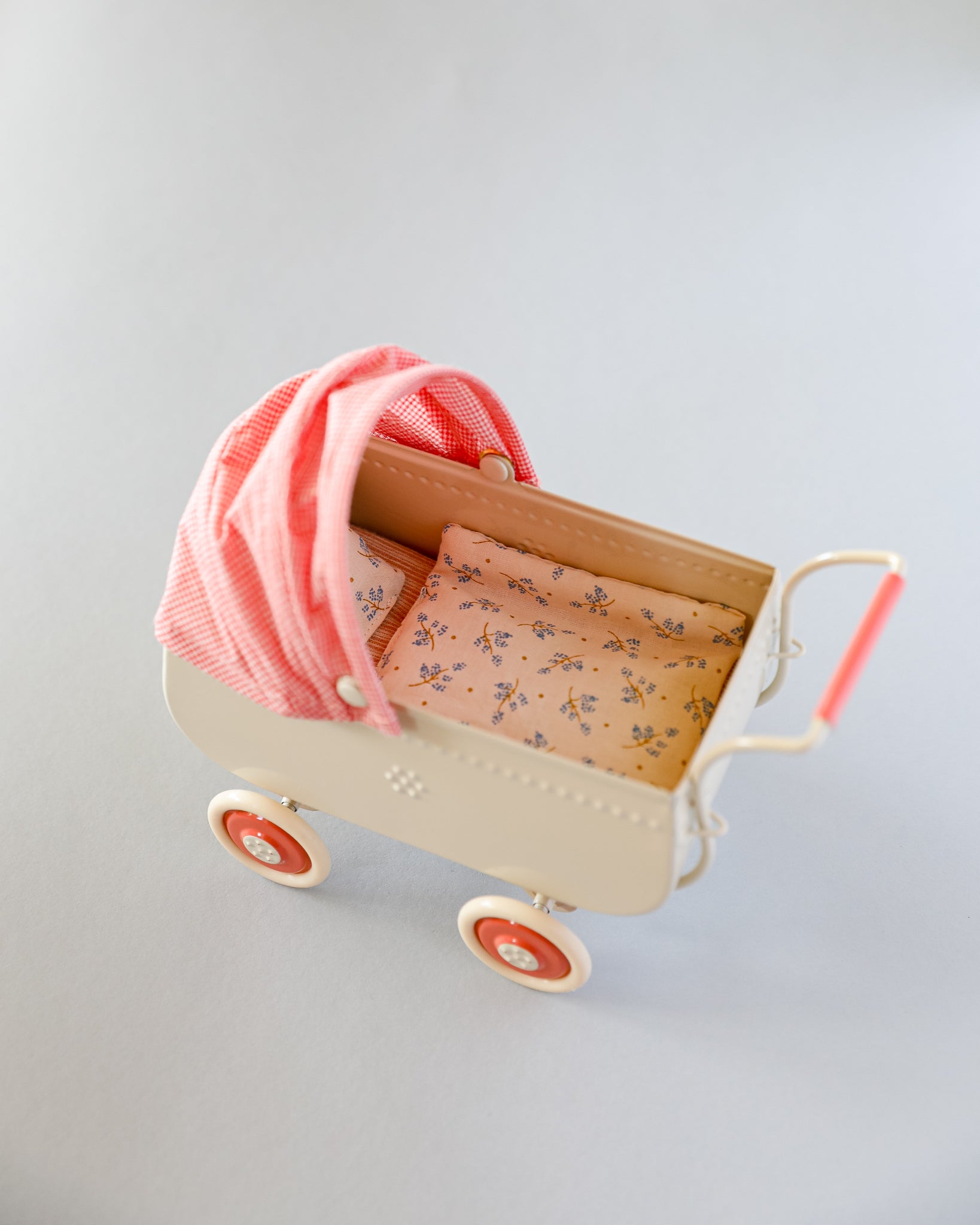 Maileg | Miniature Pram, Micro - Coral