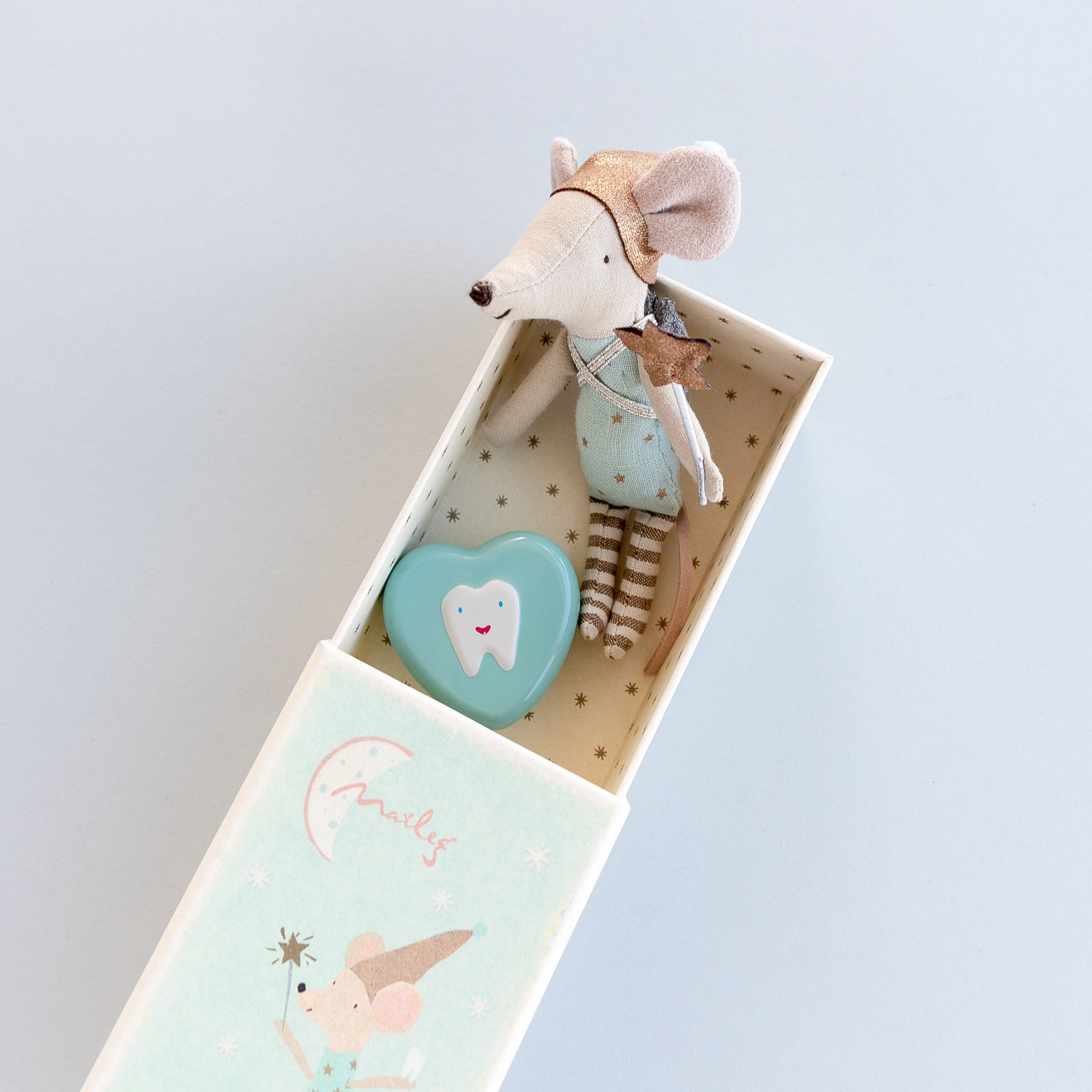 Maileg Tooth Fairy Big Brother Mouse in Matchbox