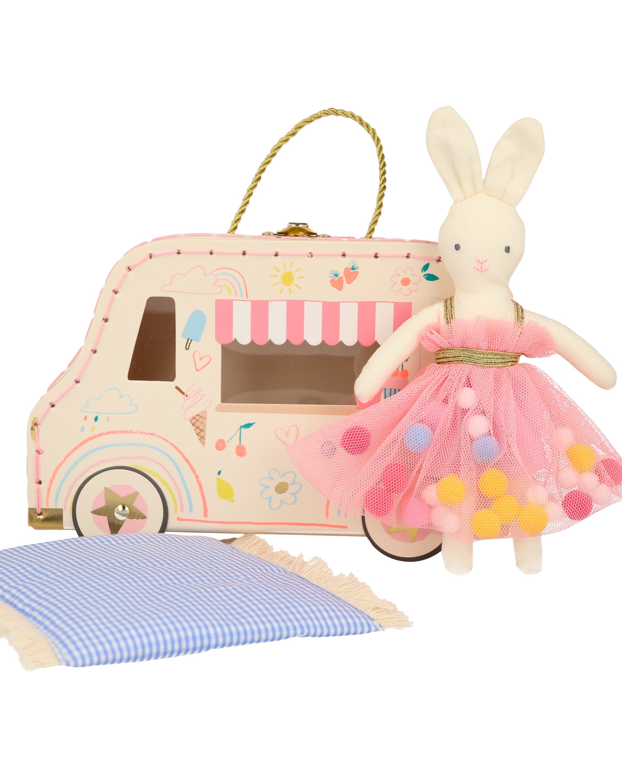 Meri Meri | Ice Cream Van Mini Suitcase Bunny Doll