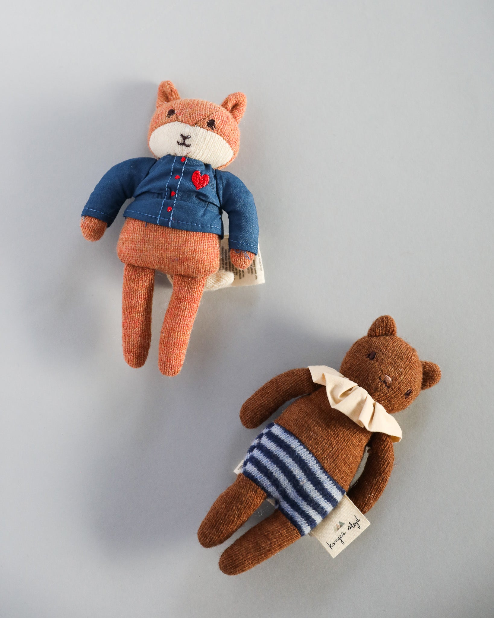 Mini Hand-Knit Foxy Friends (Pack of 2)