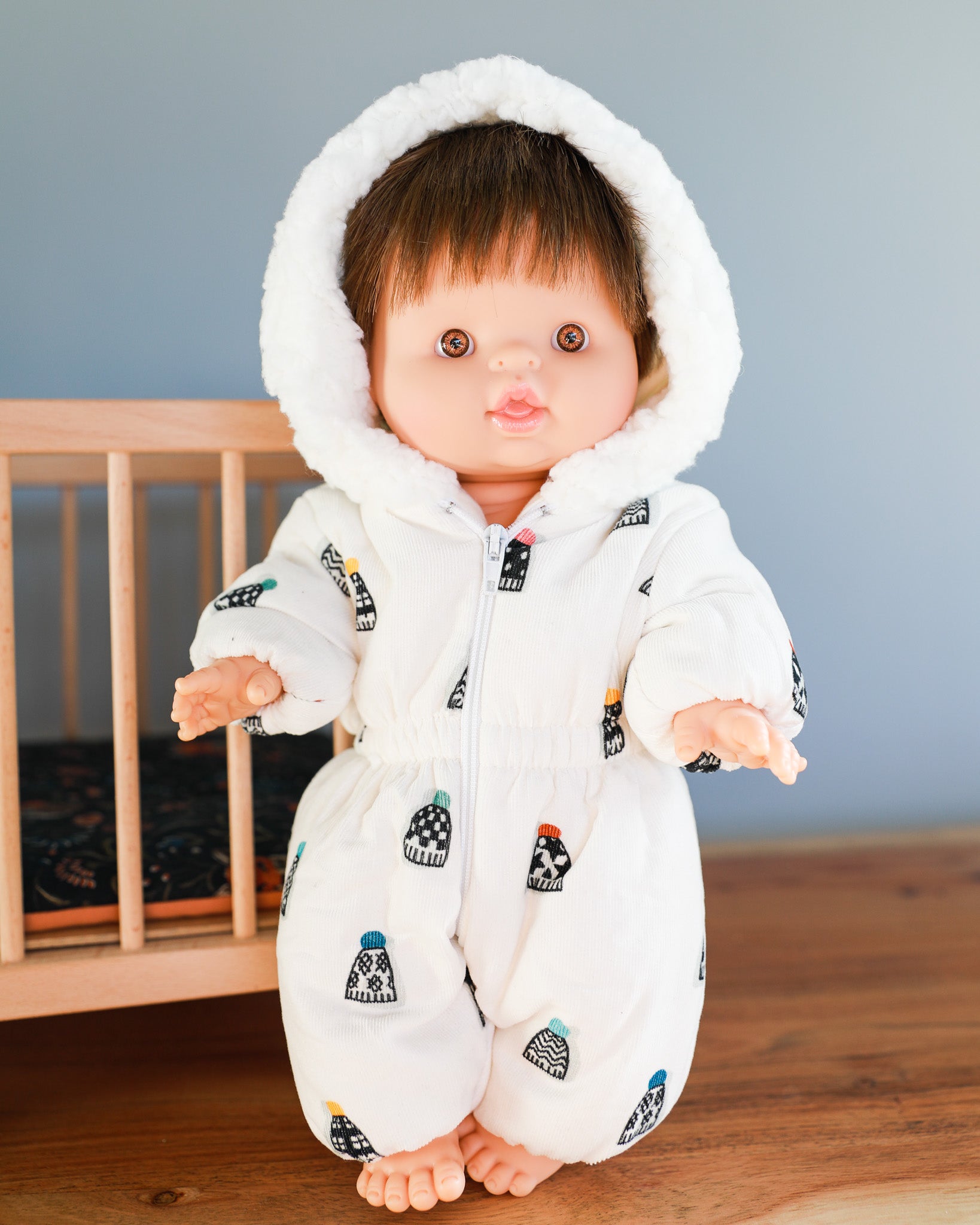 Minikane Doll Clothes | Baby Doll Snowsuit - Snow Hats