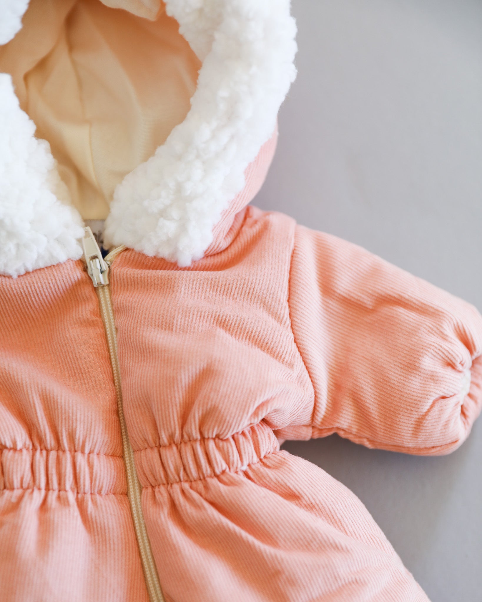 Minikane Doll Clothes | Baby Doll Snowsuit - Peach