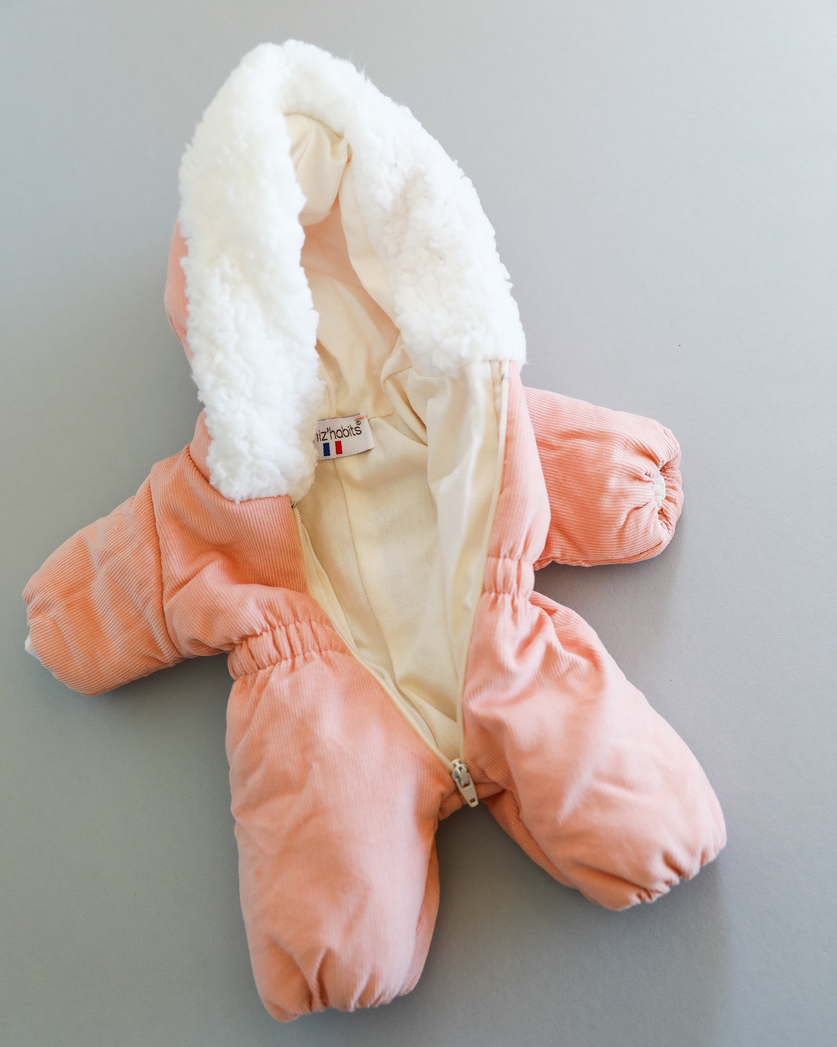 Minikane Doll Clothes | Baby Doll Snowsuit - Peach