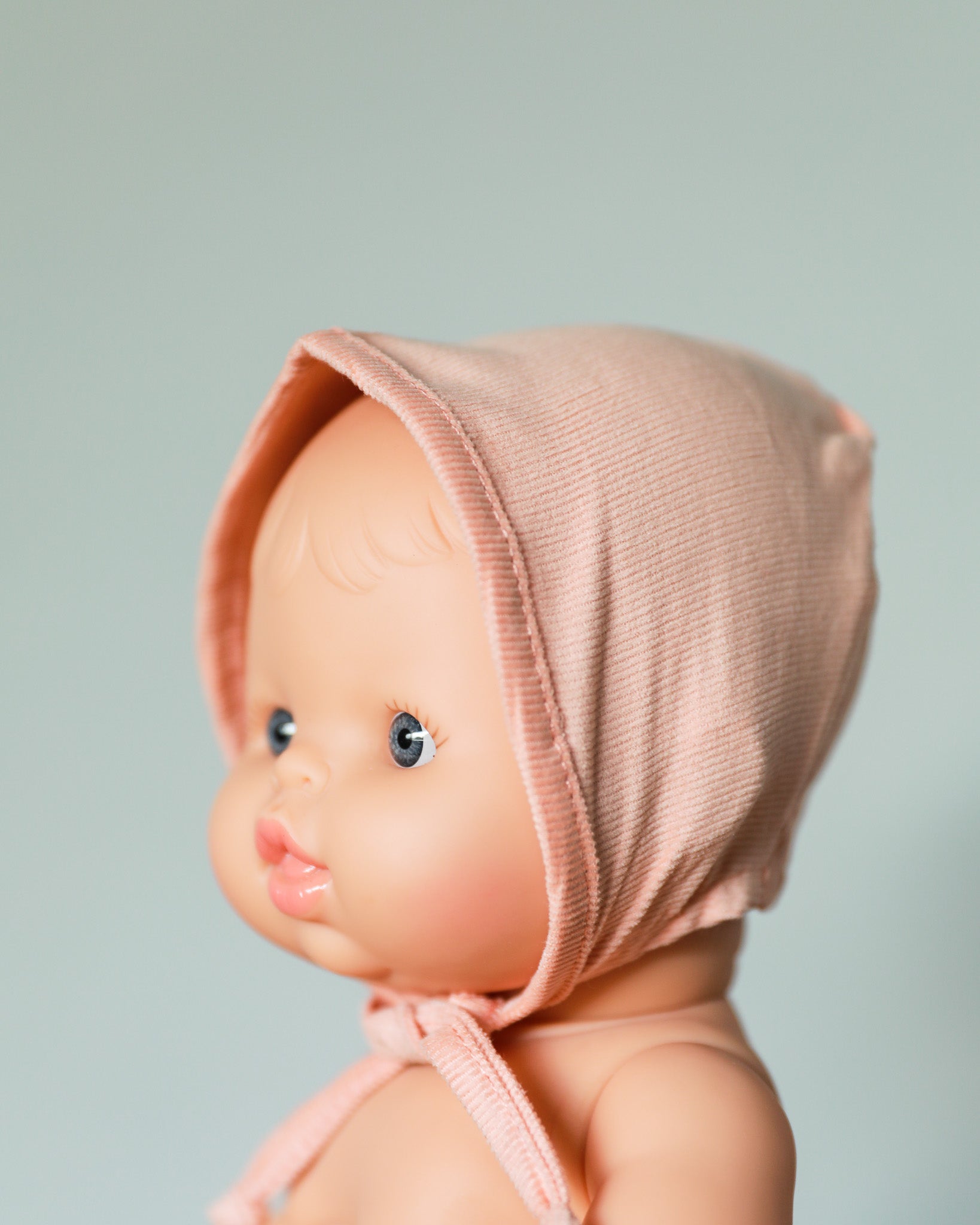 Minikane Doll Clothes | Baby Doll Bonnet - Soft Pink