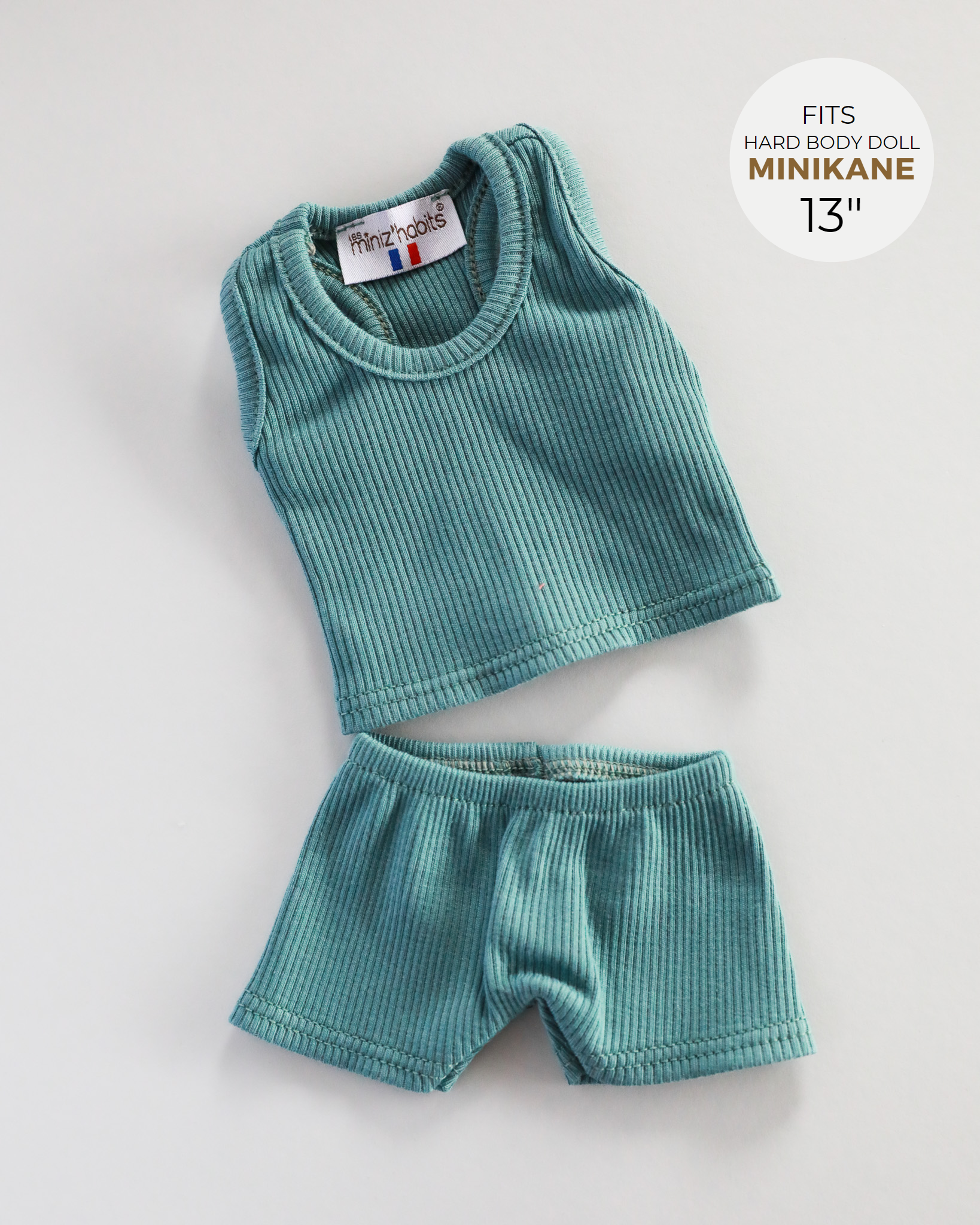 Minikane Doll Clothes | Baby Boy Doll Tank Set (Blue)