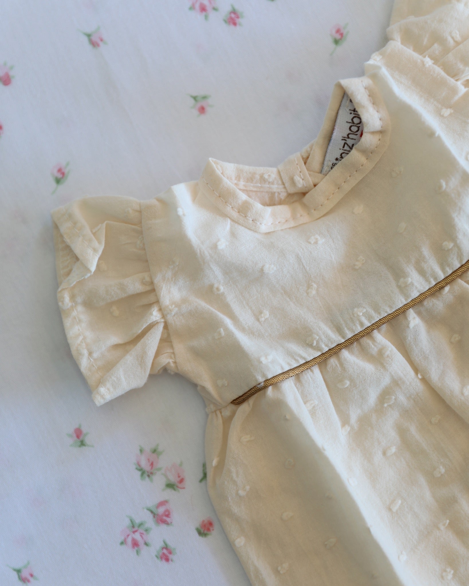 Minikane Doll Clothes | Baby Doll Dress (White)